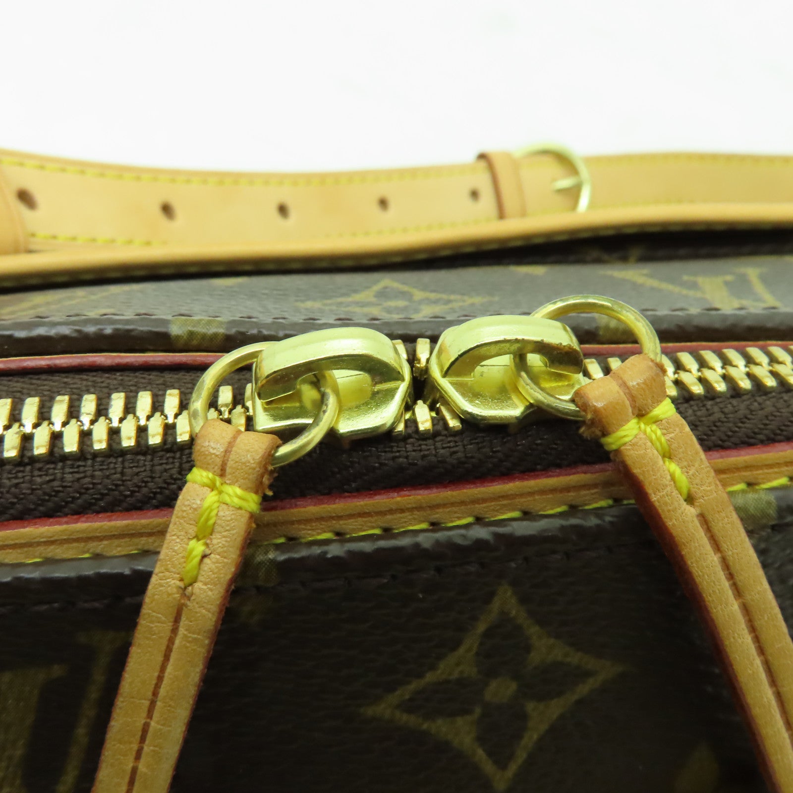 LOUIS VUITTON Monogram Popincourt金扣肩背袋棕色