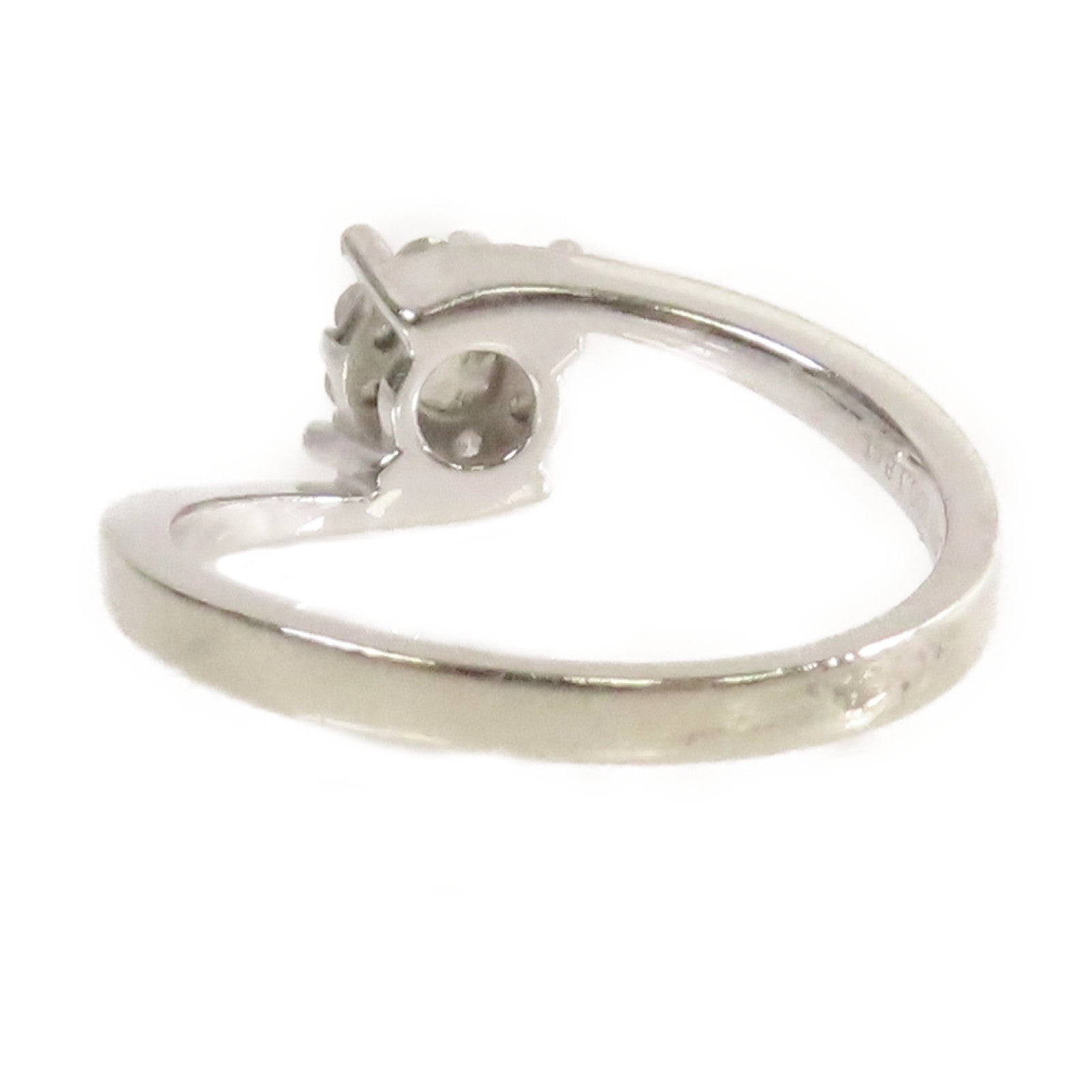 JEWELRY 18K白金/0.18ct鑽石Diamond Ring戒指US#6.75
