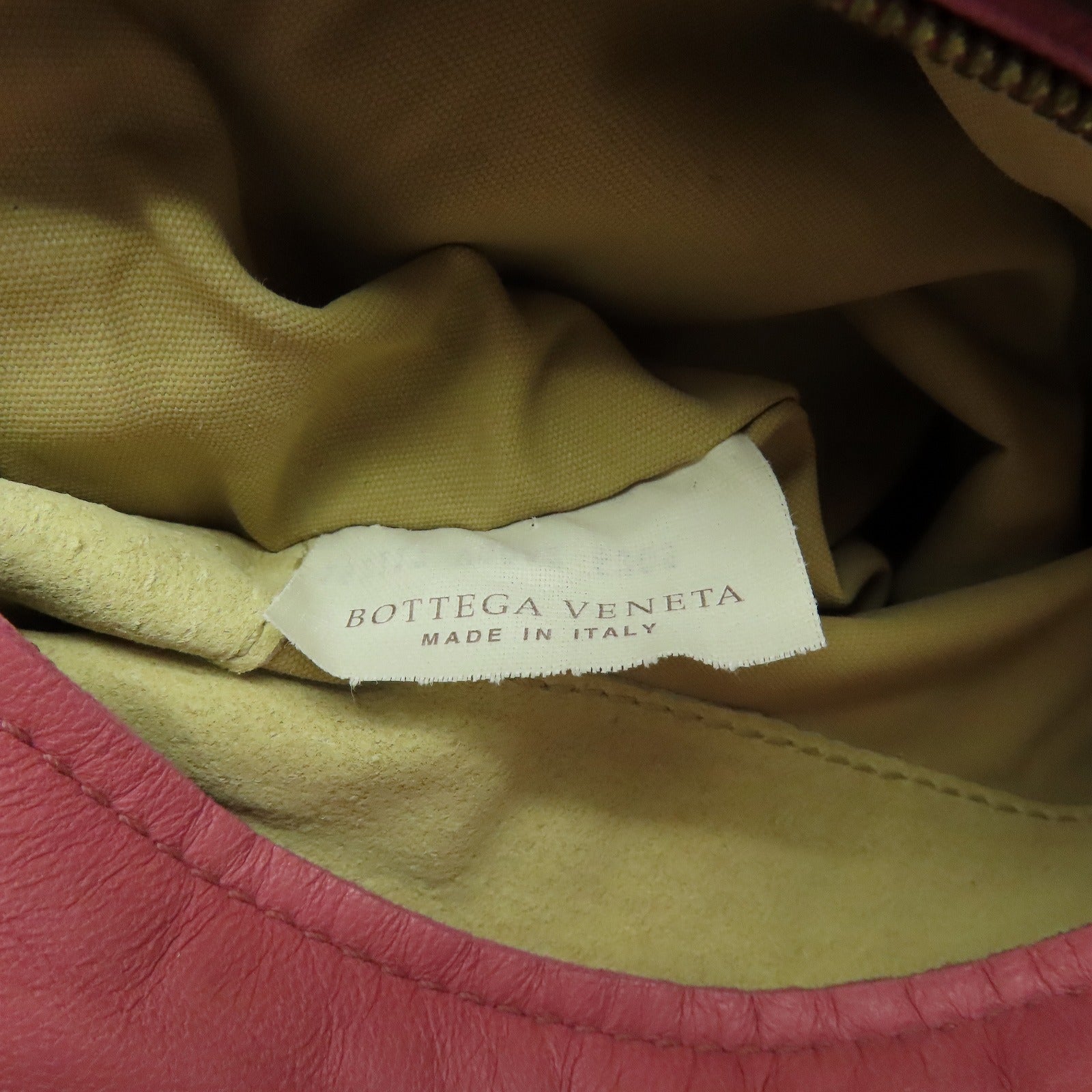 BOTTEGA VENETA 織紋皮革Shoulder Bag金扣肩背袋粉紅色