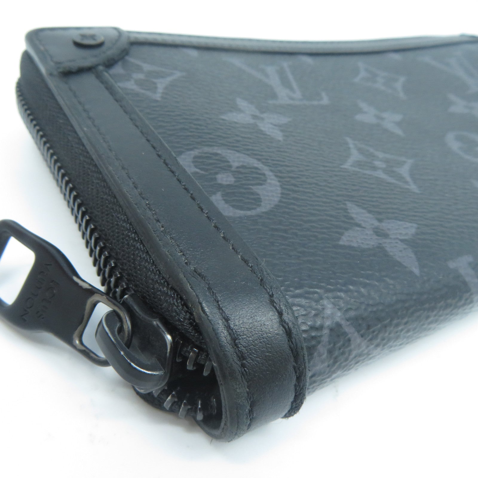 LOUIS VUITTON Monogram Eclipse Zippy Wallet Trunk長錢包黑色