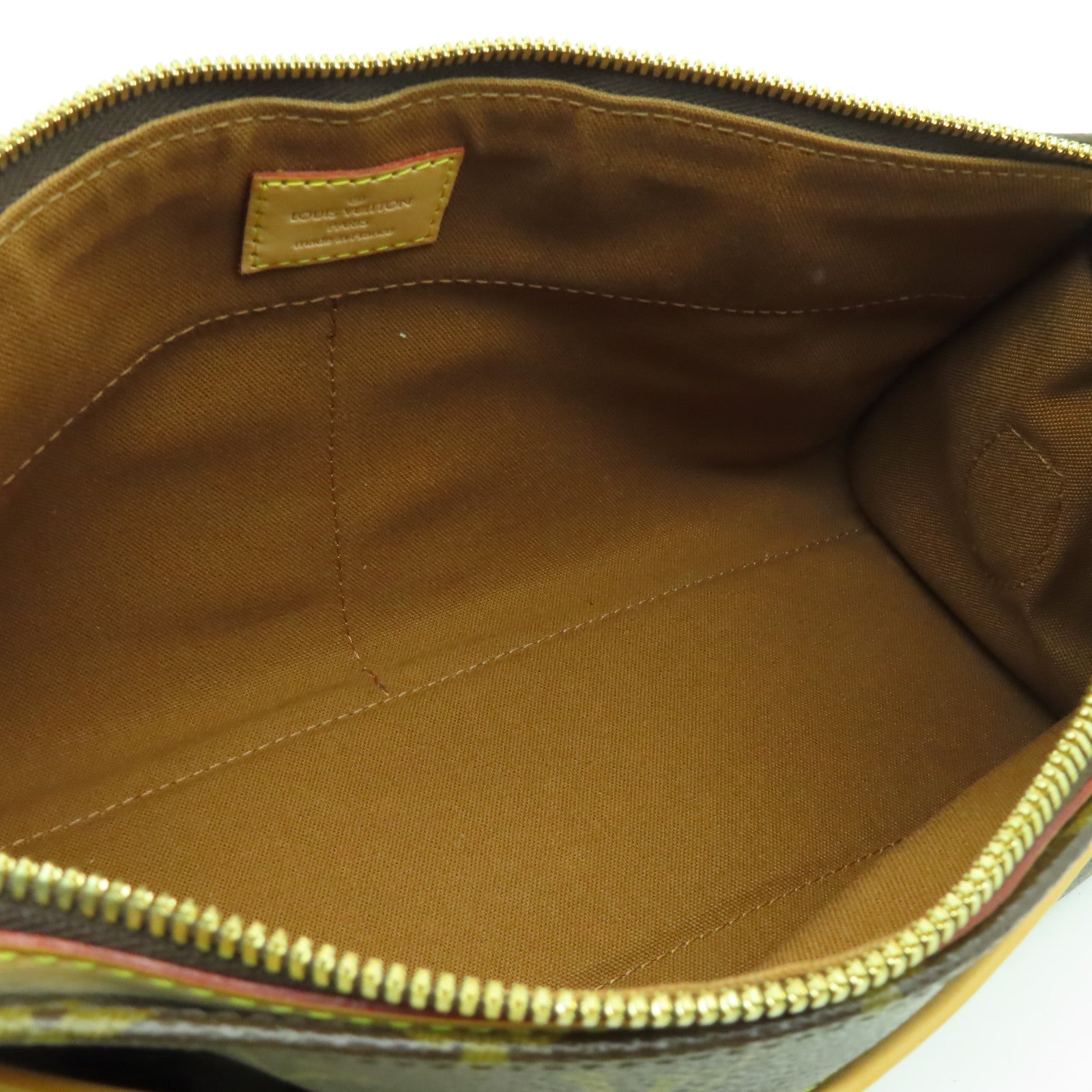 LOUIS VUITTON Monogram Popincourt金扣肩背袋棕色