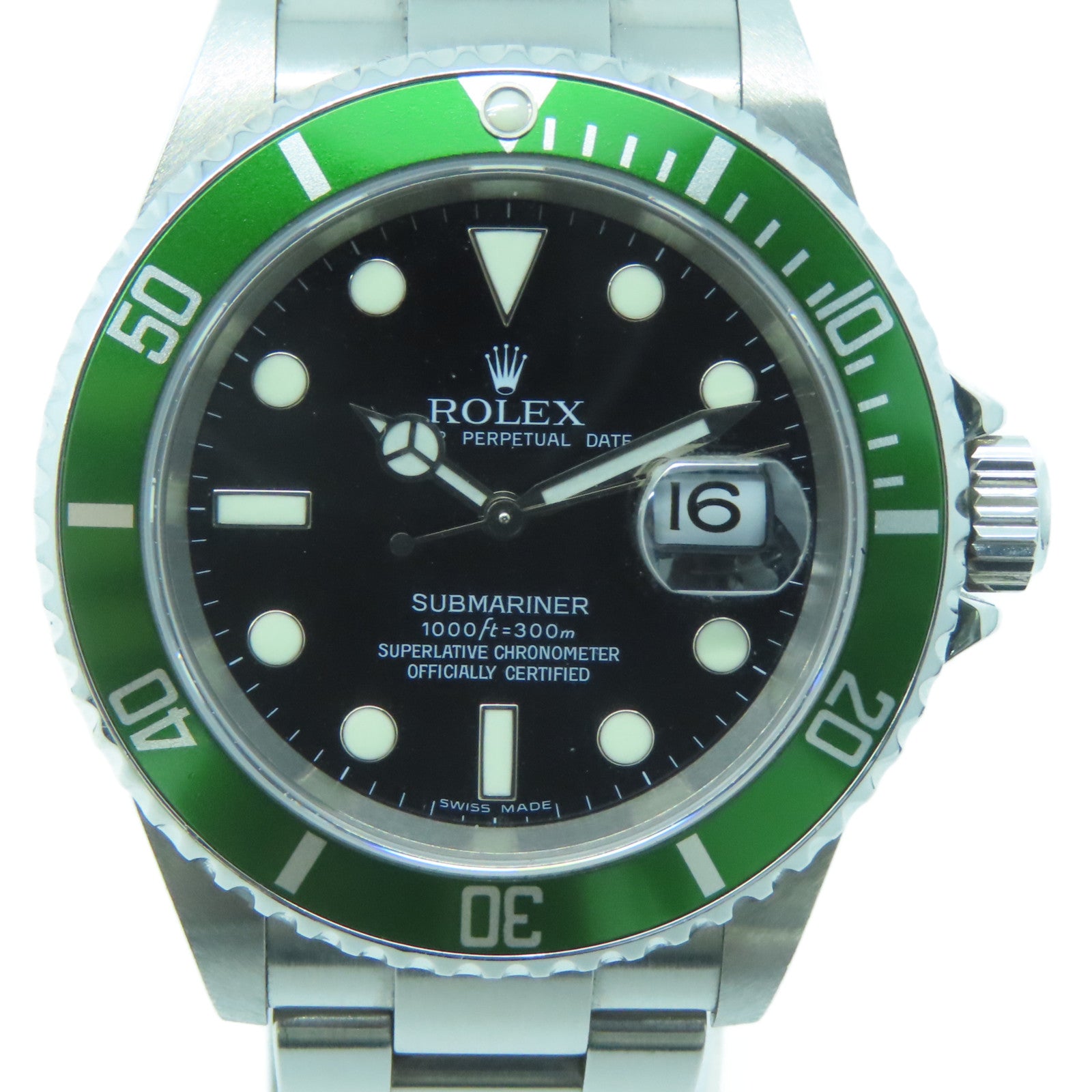 ROLEX Submarinar Date不锈钢自动机芯手表黑色/绿色