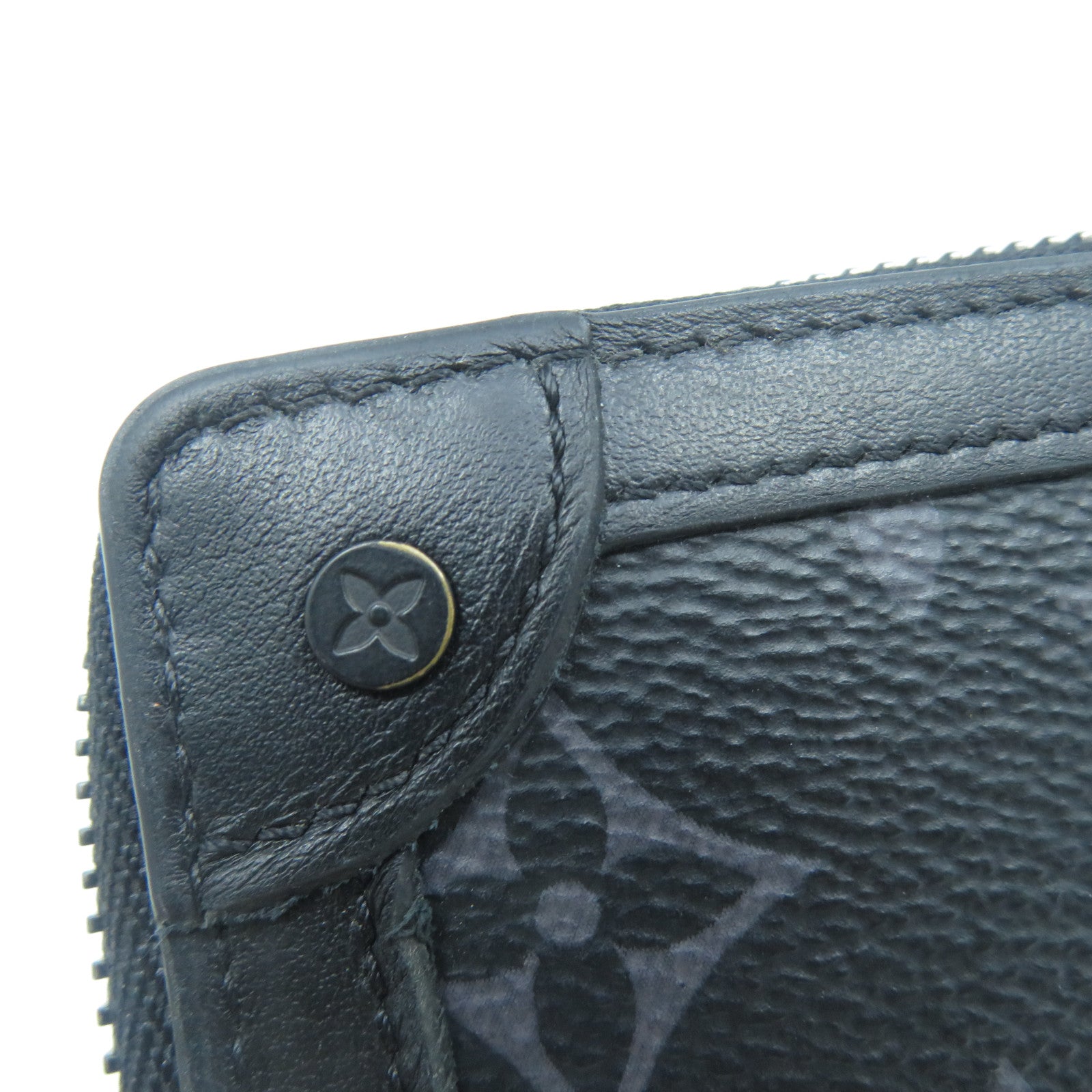 LOUIS VUITTON Monogram Eclipse Zippy Wallet Trunk長錢包黑色