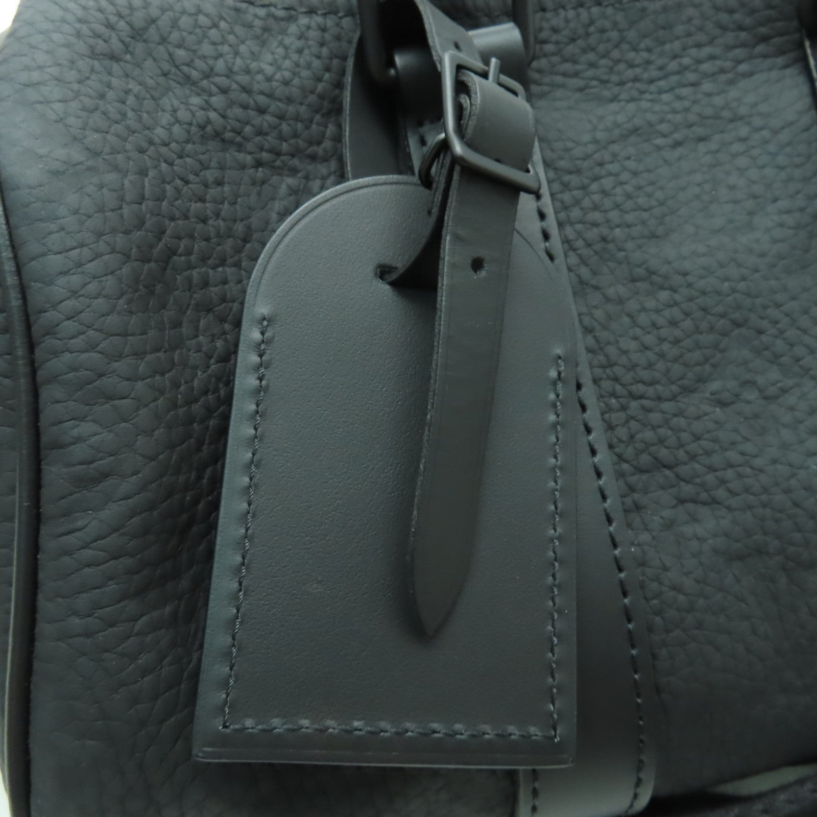 LOUIS VUITTON Taurillon Monogram Keepall Bandouliere 25手挽肩背兩用袋黑色