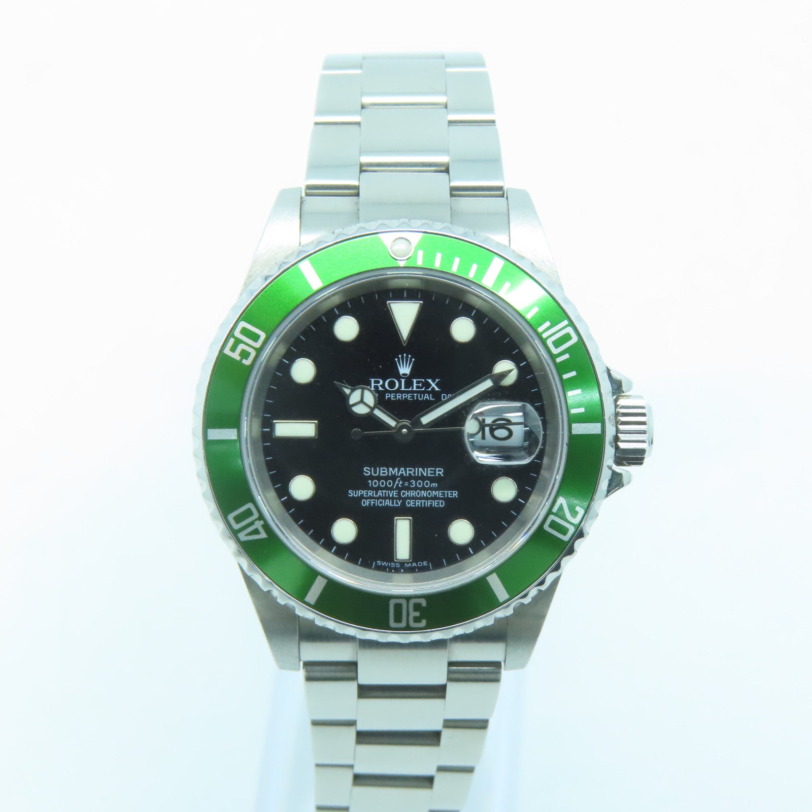 ROLEX Submarinar Date不锈钢自动机芯手表黑色/绿色