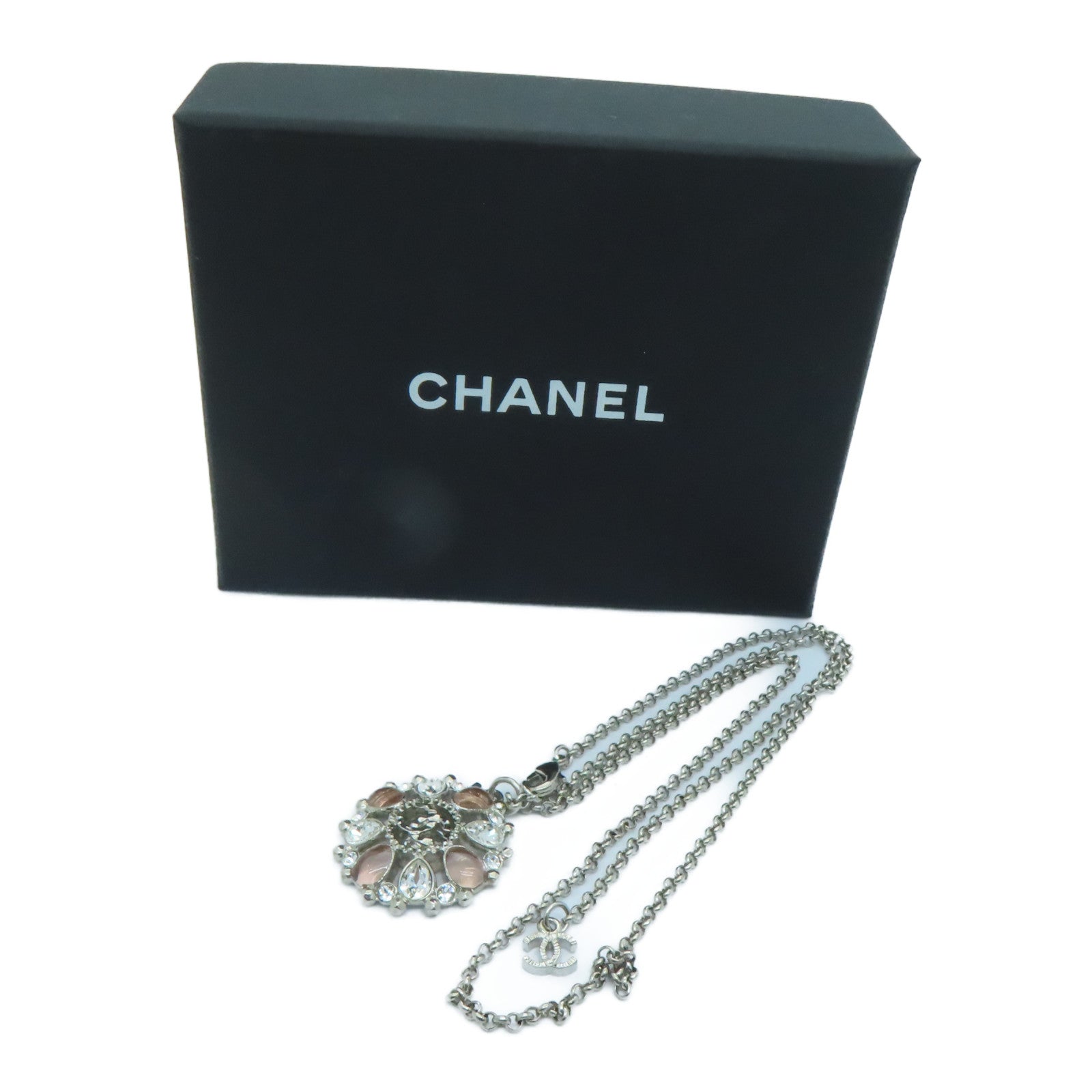 CHANEL 金属Necklace项链银色