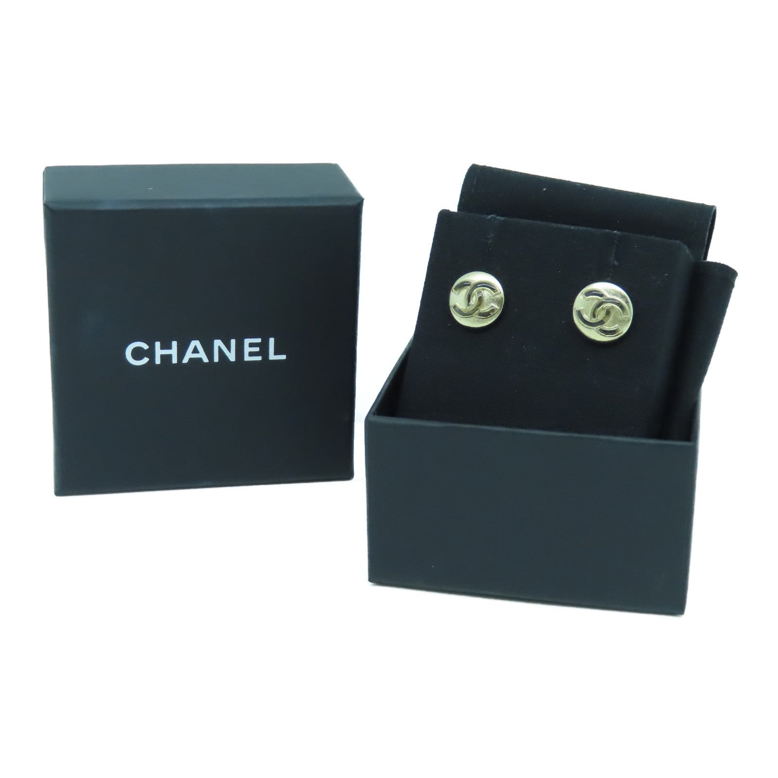 CHANEL 金屬Earrings耳環金色