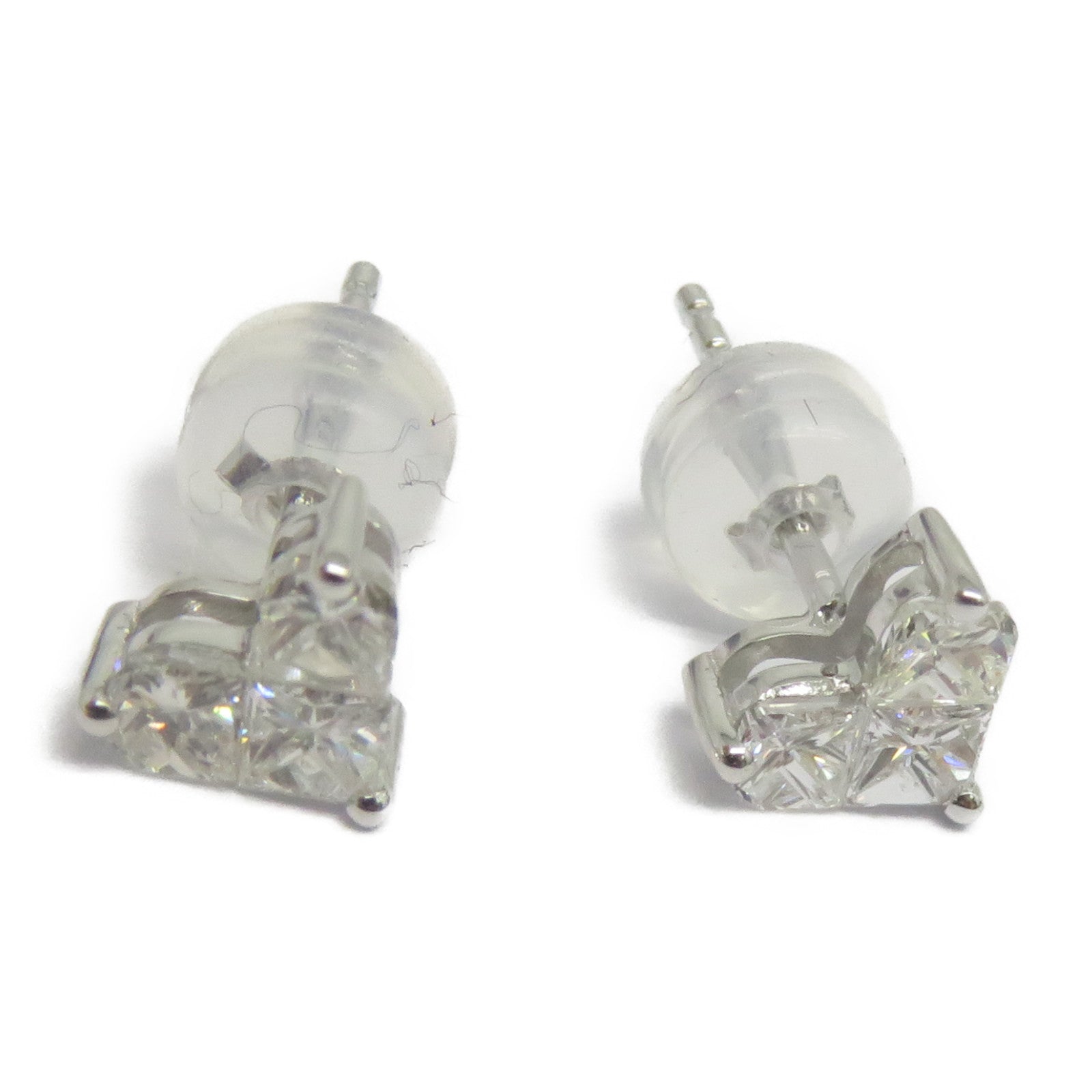 JEWELRY 18K白金Diamond Earrings 0.89ct鑽石耳環