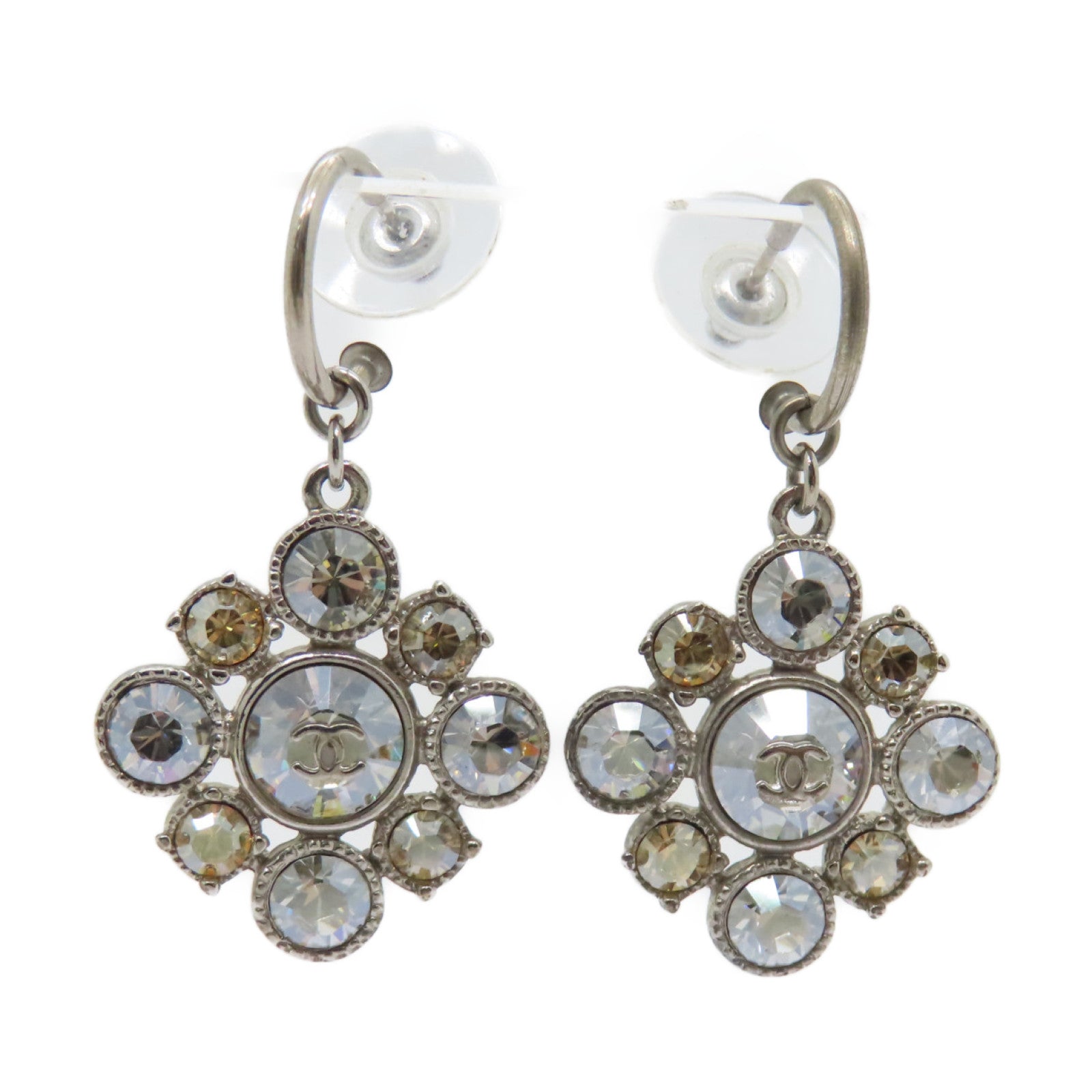 CHANEL 金屬Earrings耳環銀色/黃色