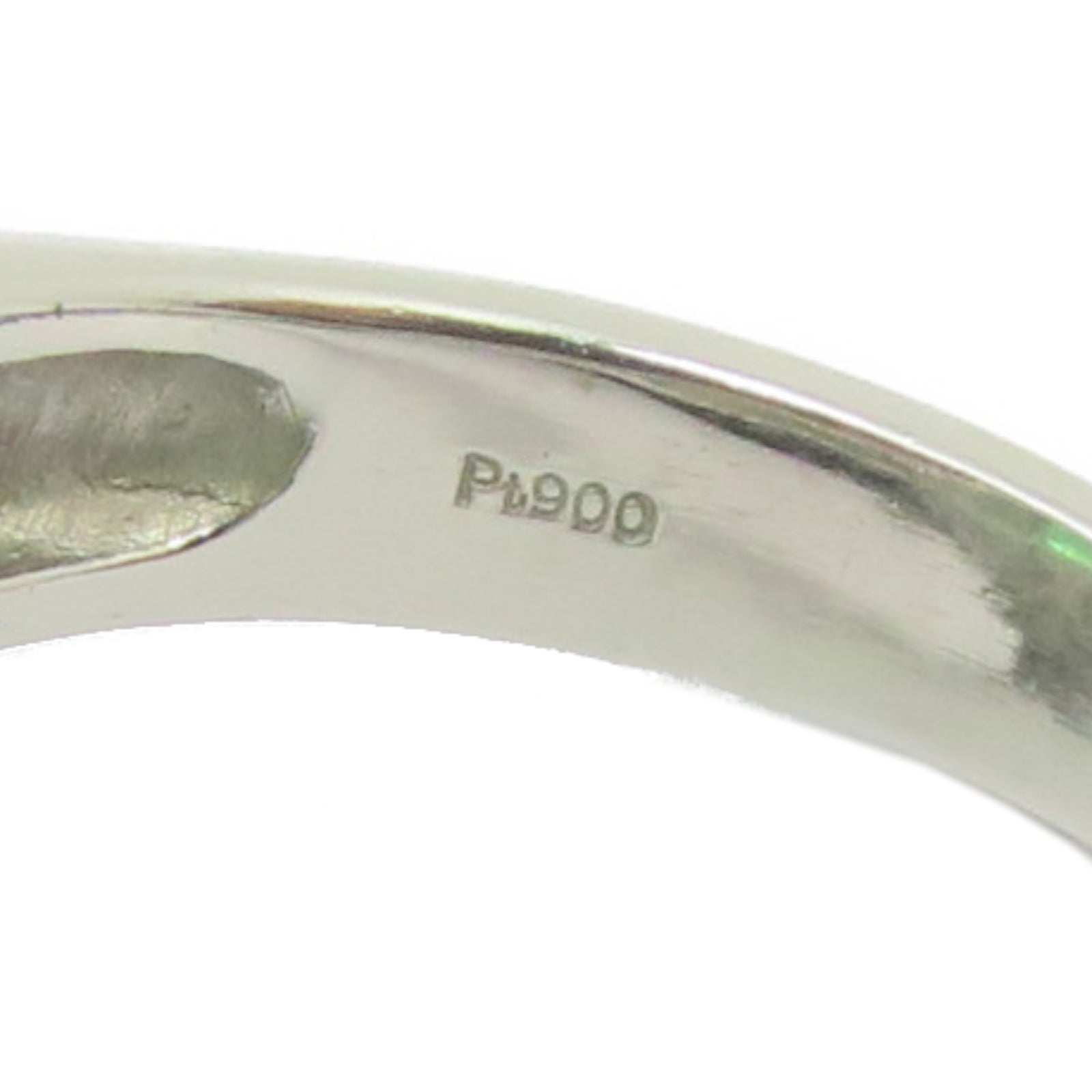 JEWELRY 【激减优惠】Pt900铂金Emerald Ring 6.55ct绿宝石/0.89ct钻石戒指US#6.25