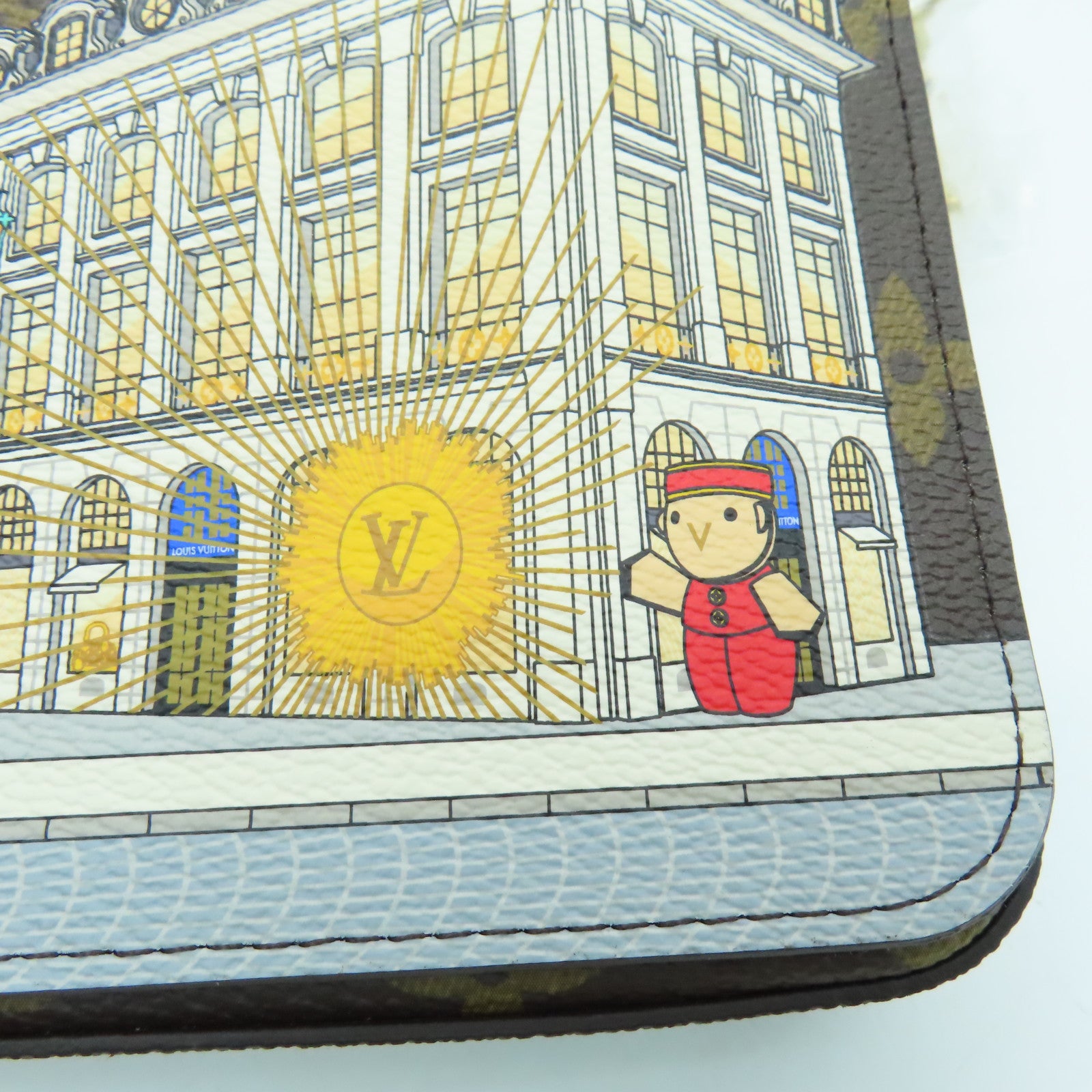 LOUIS VUITTON Monogram Felicie Pochette Vivienne Holidays Chain Shoulder Bag金扣鏈條肩背袋啡色/粉紅色