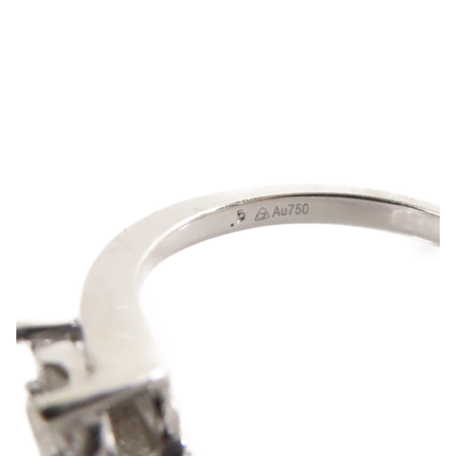 JEWELRY 18K白金/0.18ct鑽石Diamond Ring戒指US#6.75
