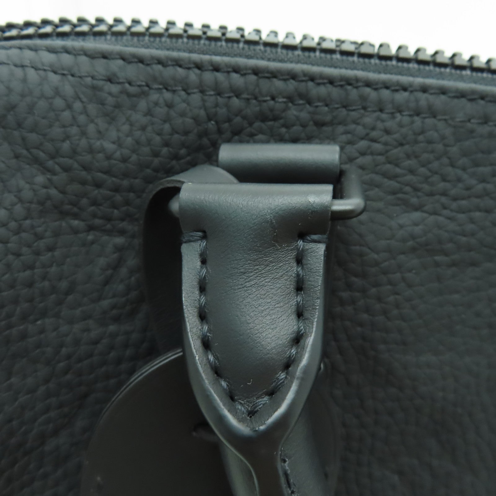 LOUIS VUITTON Taurillon Monogram Keepall Bandouliere 25手挽肩背兩用袋黑色