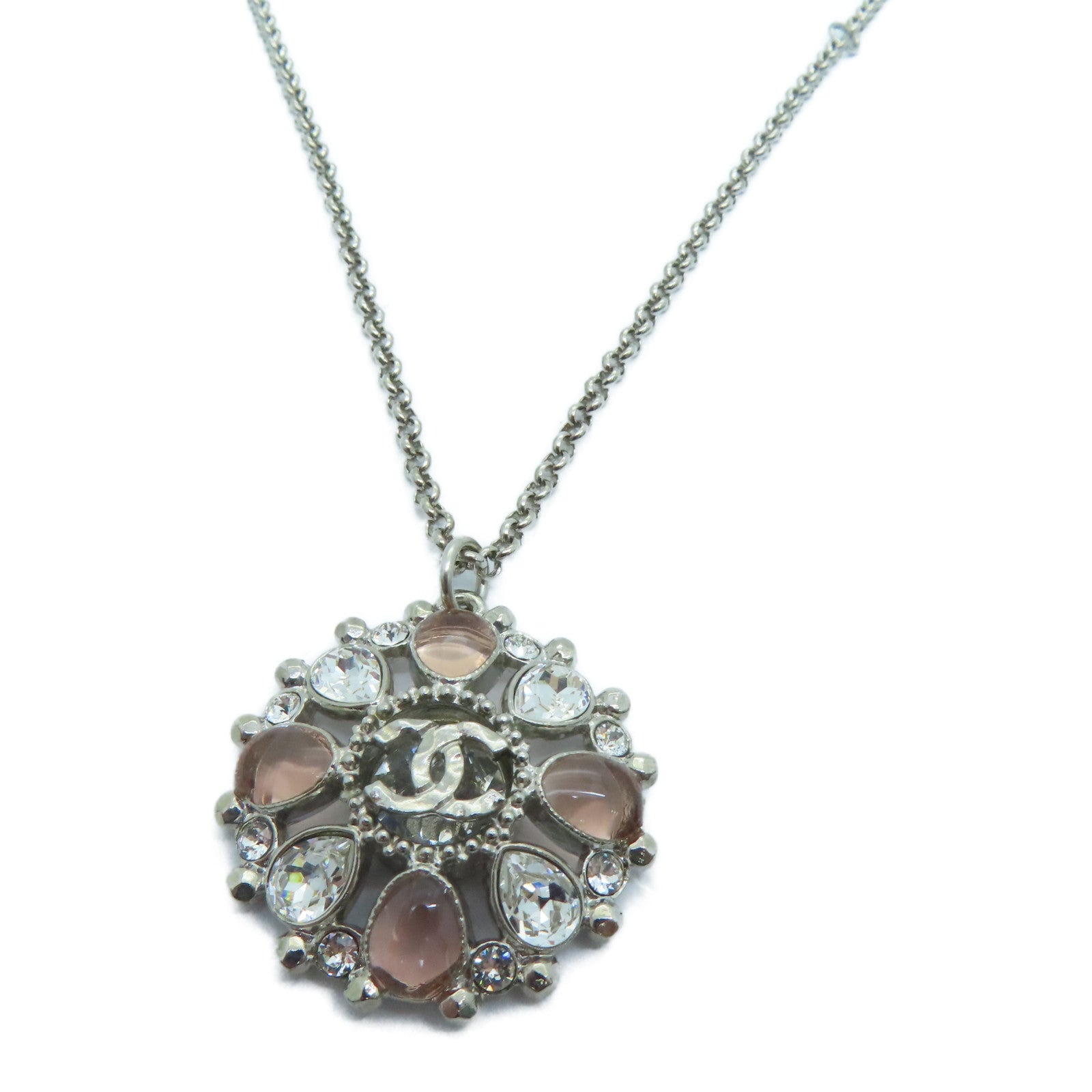 CHANEL 金属Necklace项链银色