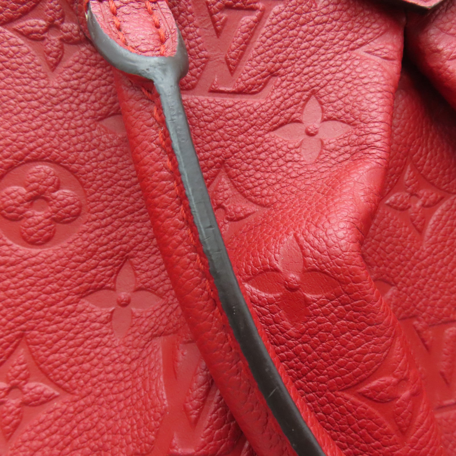 LOUIS VUITTON 【激减优惠】Monogram Empreinte Mazarine MM金扣手挽肩背两用袋红色