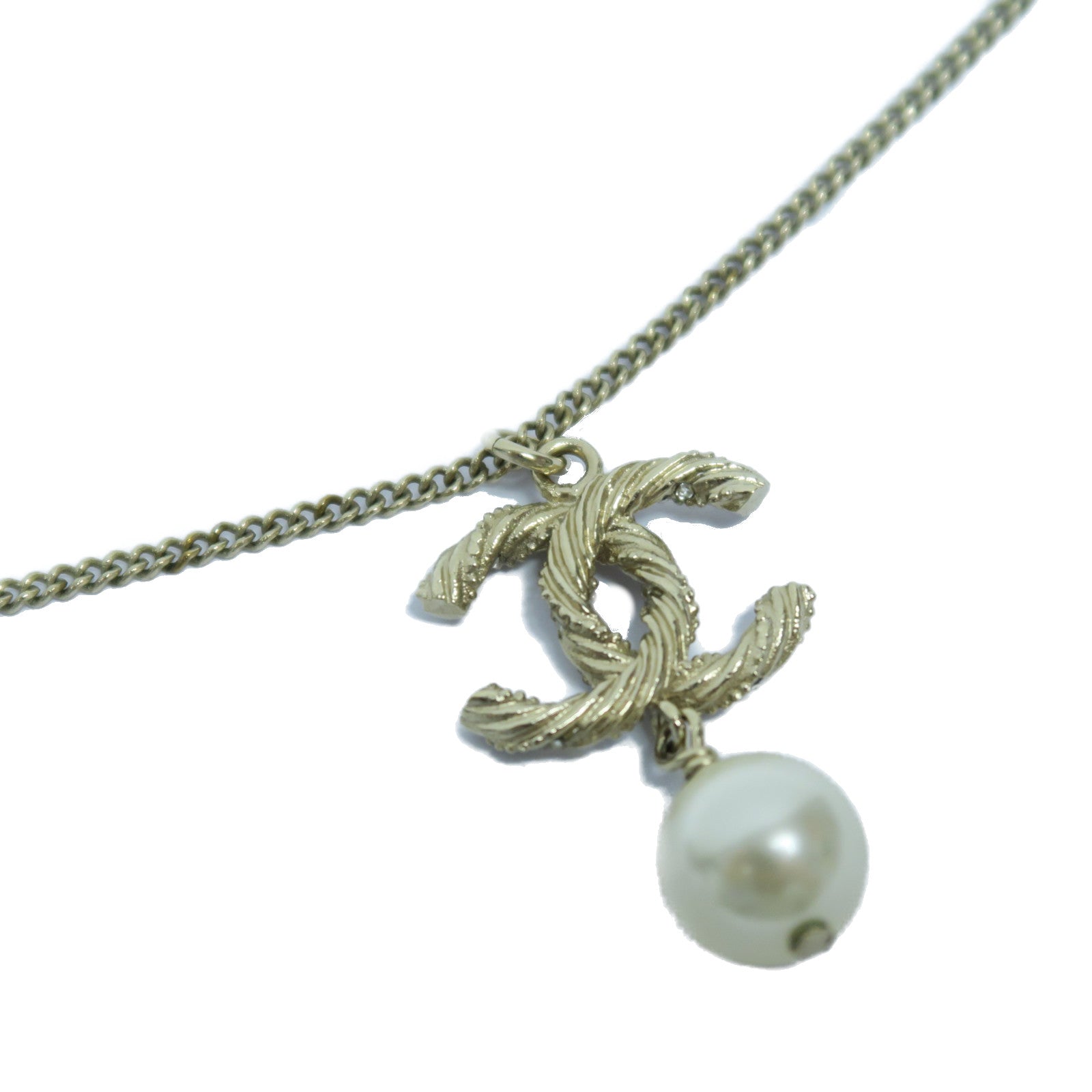CHANEL 金屬Necklace項鍊金色