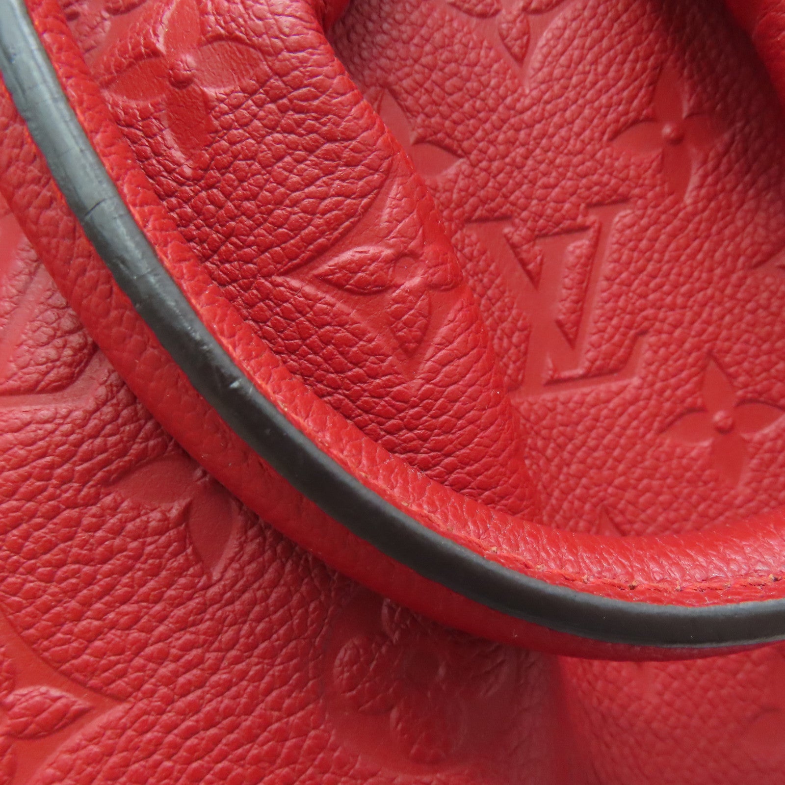 LOUIS VUITTON 【激减优惠】Monogram Empreinte Mazarine MM金扣手挽肩背两用袋红色