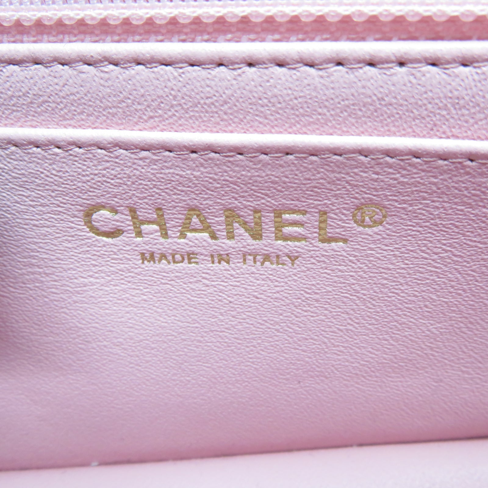 CHANEL 菱格羊皮皮革Classic 20cm金扣鏈帶肩背袋粉紅色