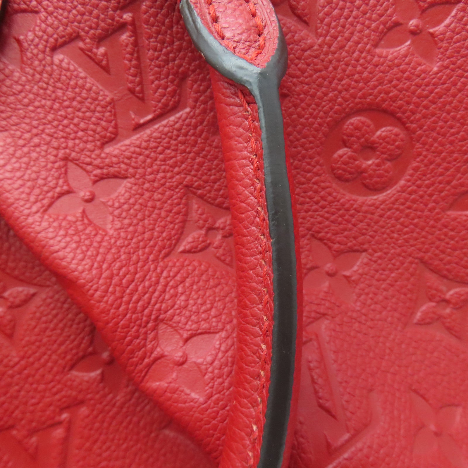 LOUIS VUITTON 【激减优惠】Monogram Empreinte Mazarine MM金扣手挽肩背两用袋红色