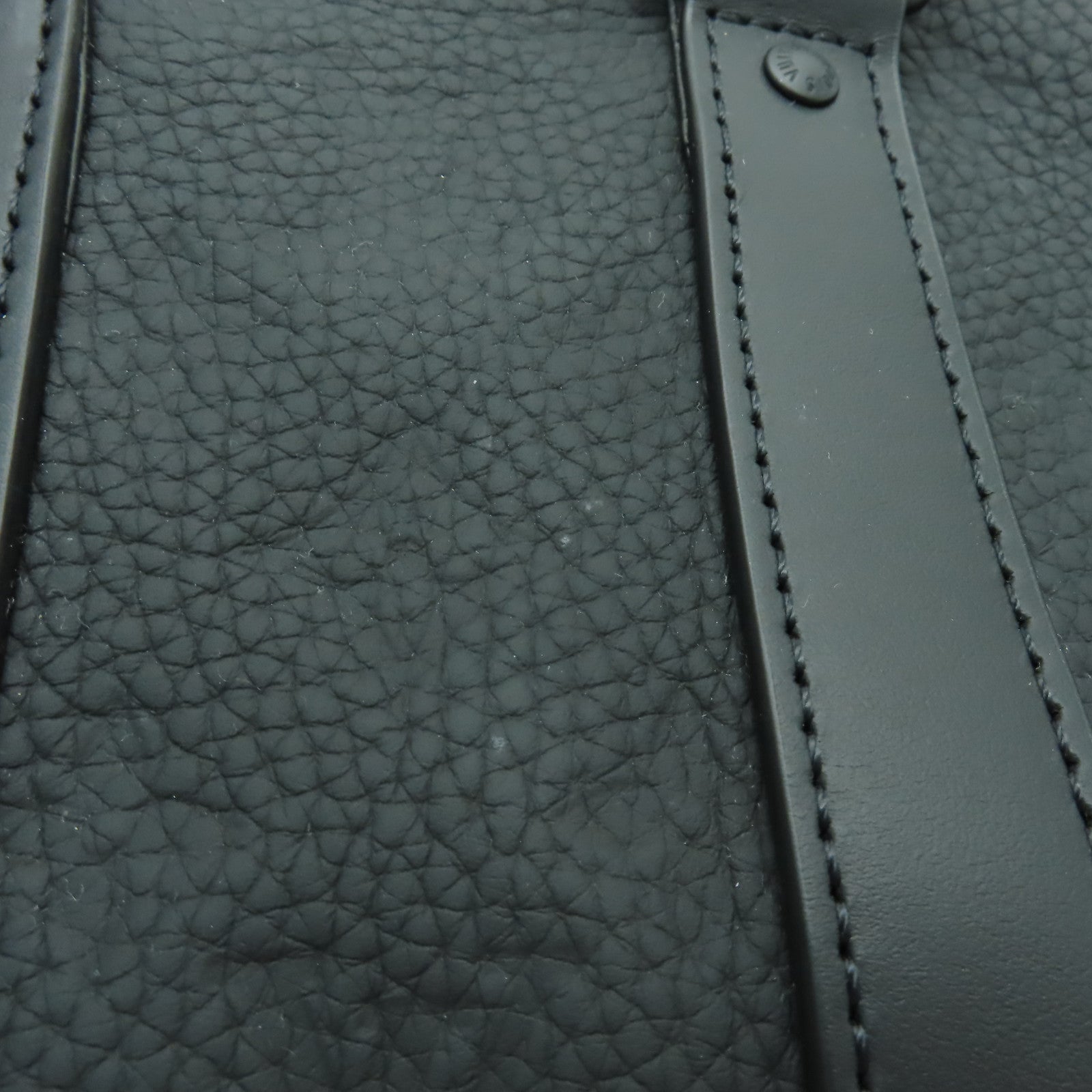 LOUIS VUITTON Taurillon Monogram Keepall Bandouliere 25手挽肩背兩用袋黑色