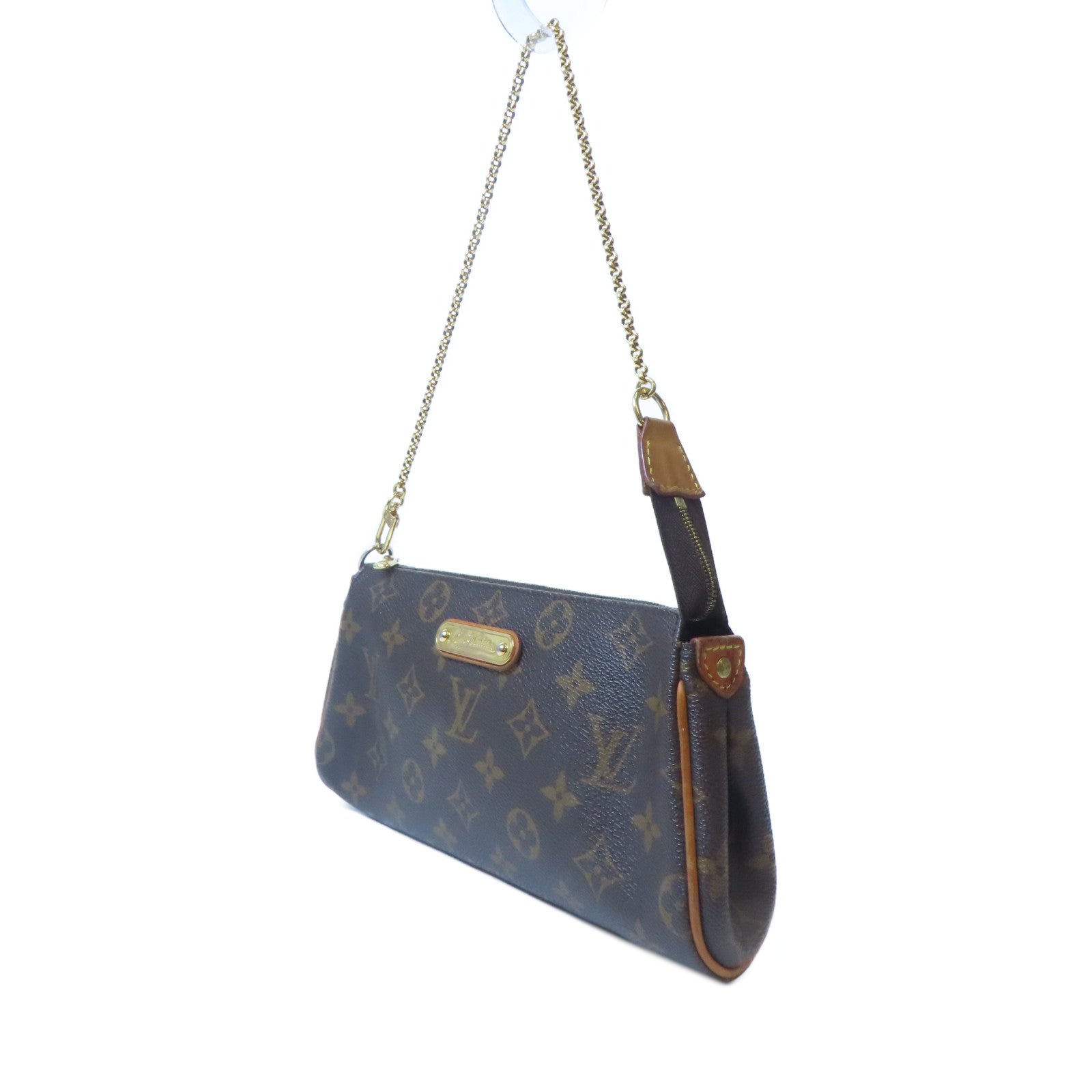 LOUIS VUITTON Monogram Eva金扣肩背袋啡色
