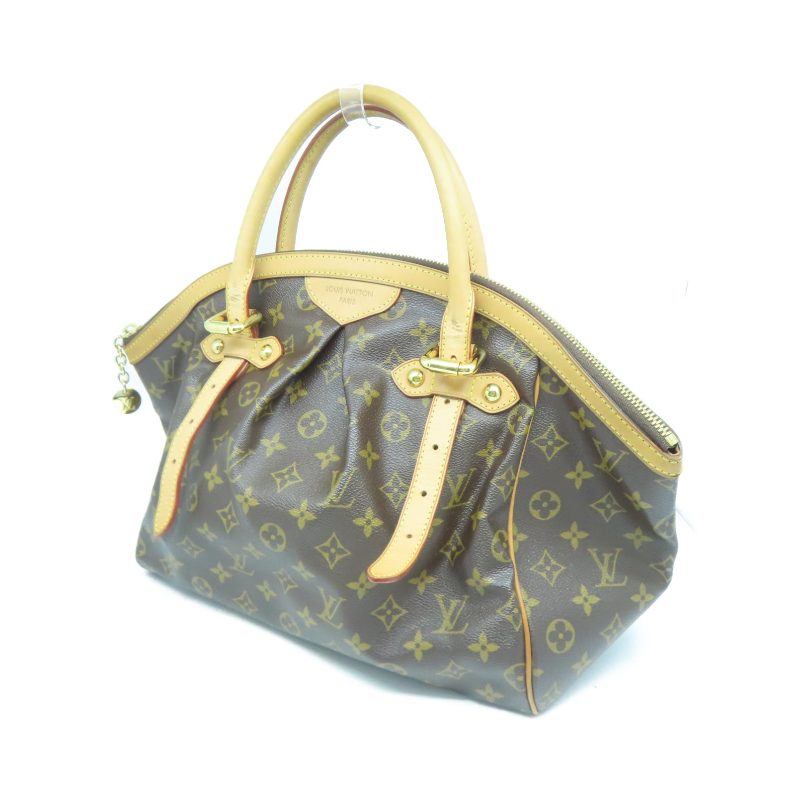 LOUIS VUITTON 【激減優惠】Monogram Tivoli GM金扣手挽袋棕色