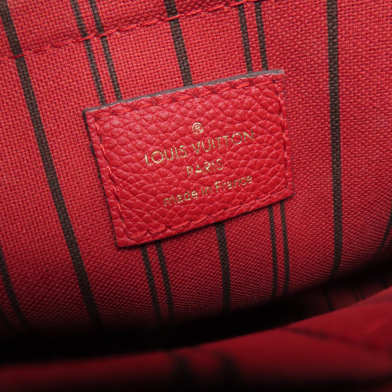 LOUIS VUITTON 【激减优惠】Monogram Empreinte Mazarine MM金扣手挽肩背两用袋红色