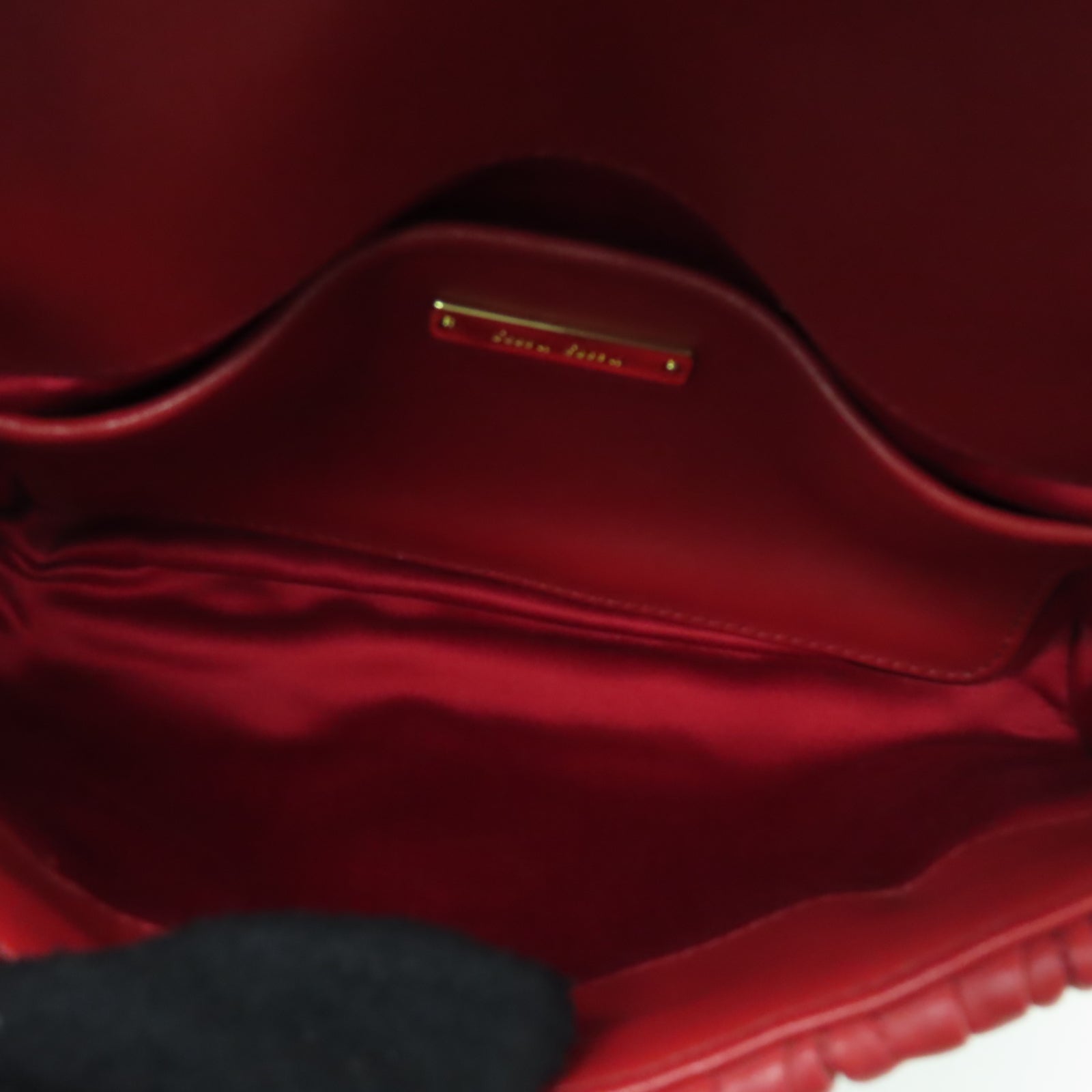 Miu Miu 羊皮皮革Shoulder Bag金扣肩背袋紅色