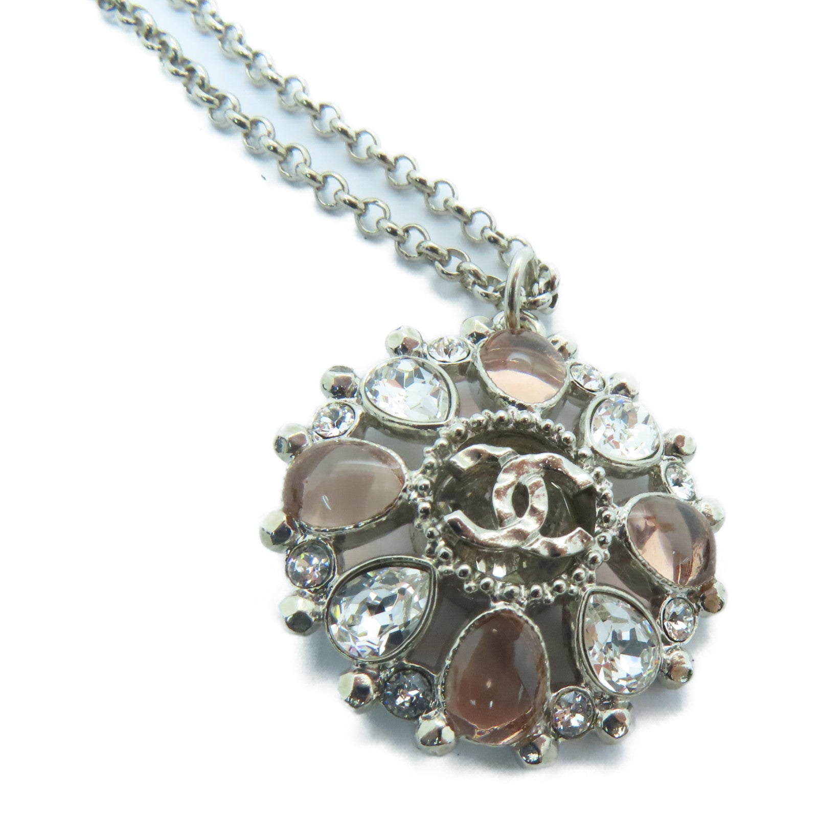 CHANEL 金属Necklace项链银色