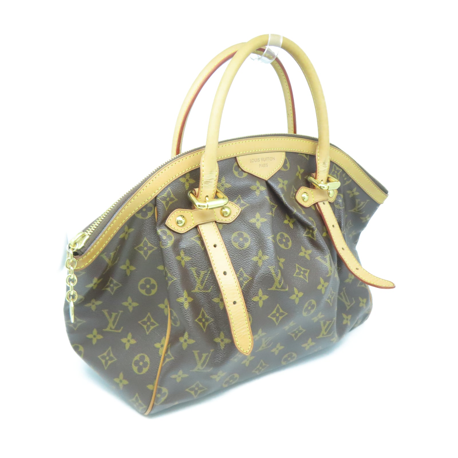 LOUIS VUITTON 【激減優惠】Monogram Tivoli GM金扣手挽袋棕色