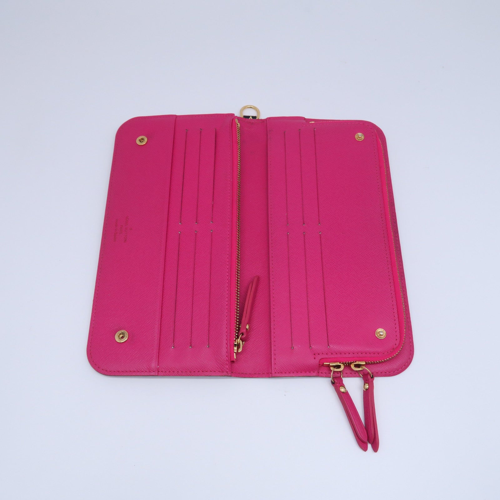 LOUIS VUITTON Monogram Multicolore Portefeuille Insolit金扣長錢包黑色/粉紅色