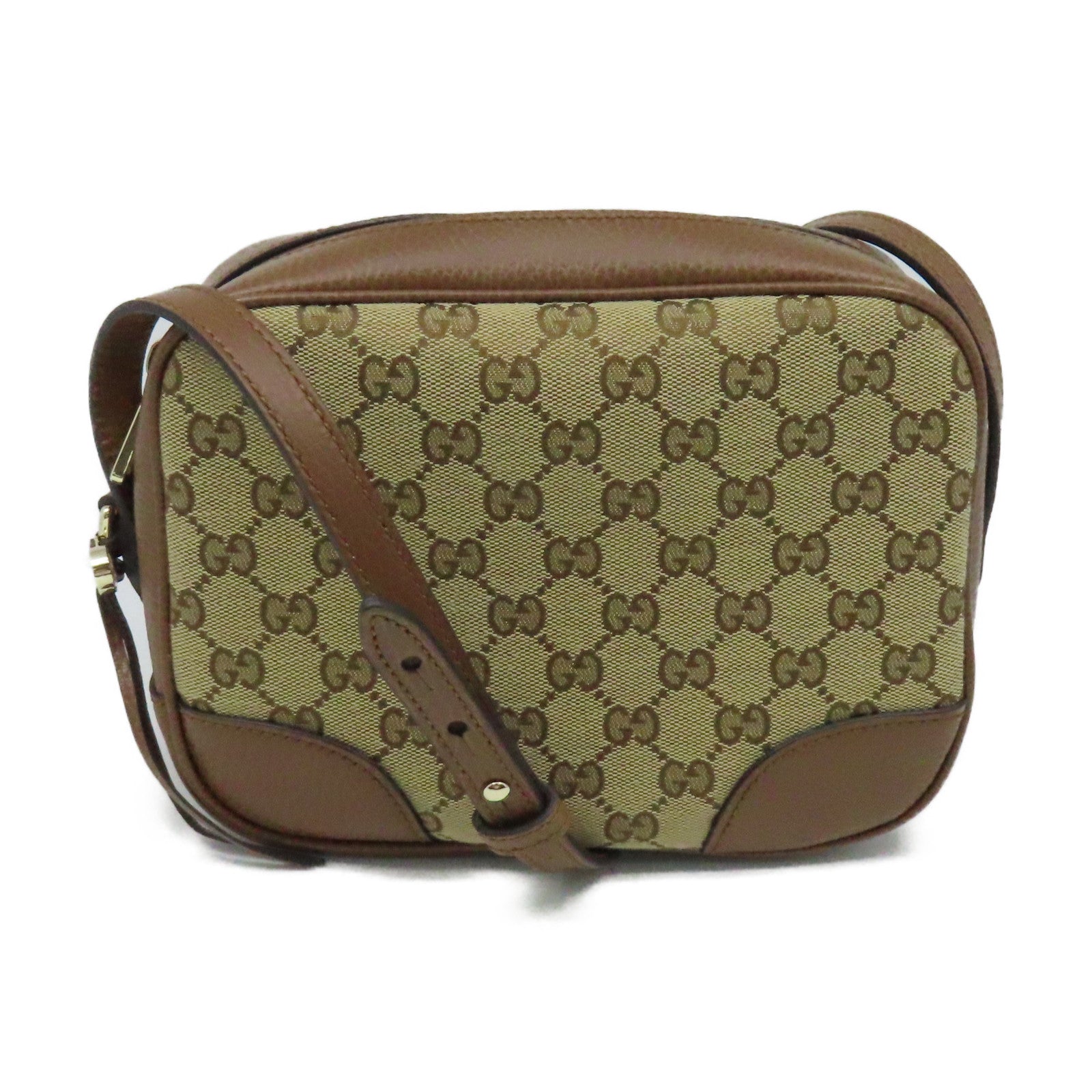GUCCI GG帆布Shoulder Bag肩背袋啡色