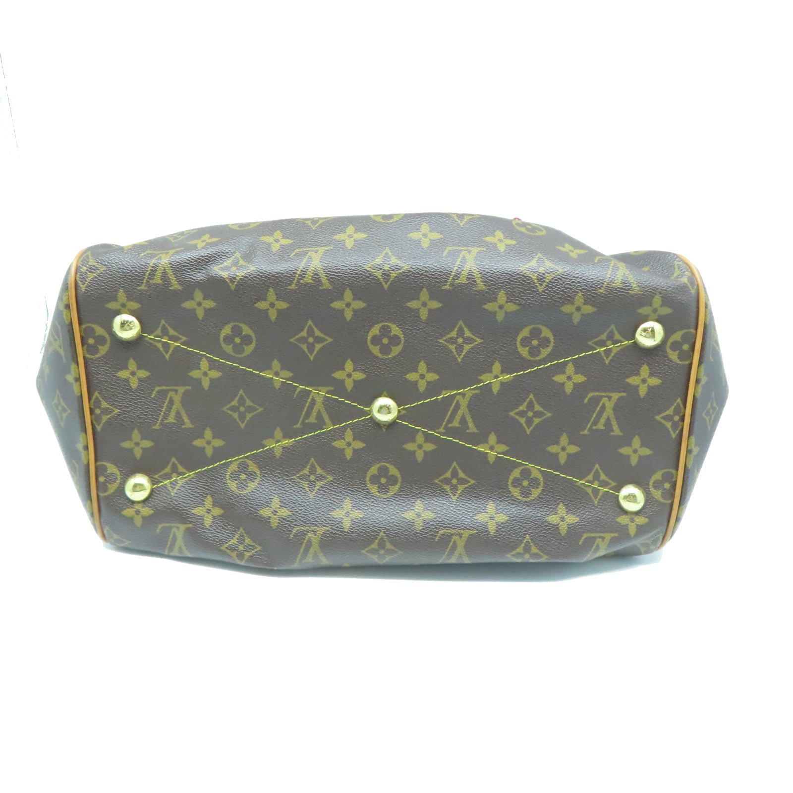 LOUIS VUITTON 【激減優惠】Monogram Tivoli GM金扣手挽袋棕色