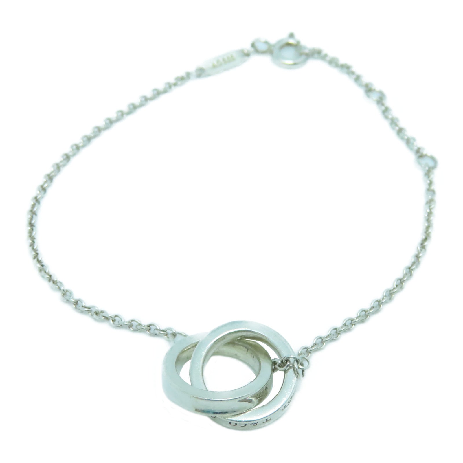 TIFFANY＆CO 925純銀1837 Interlocking Circle手鏈銀色
