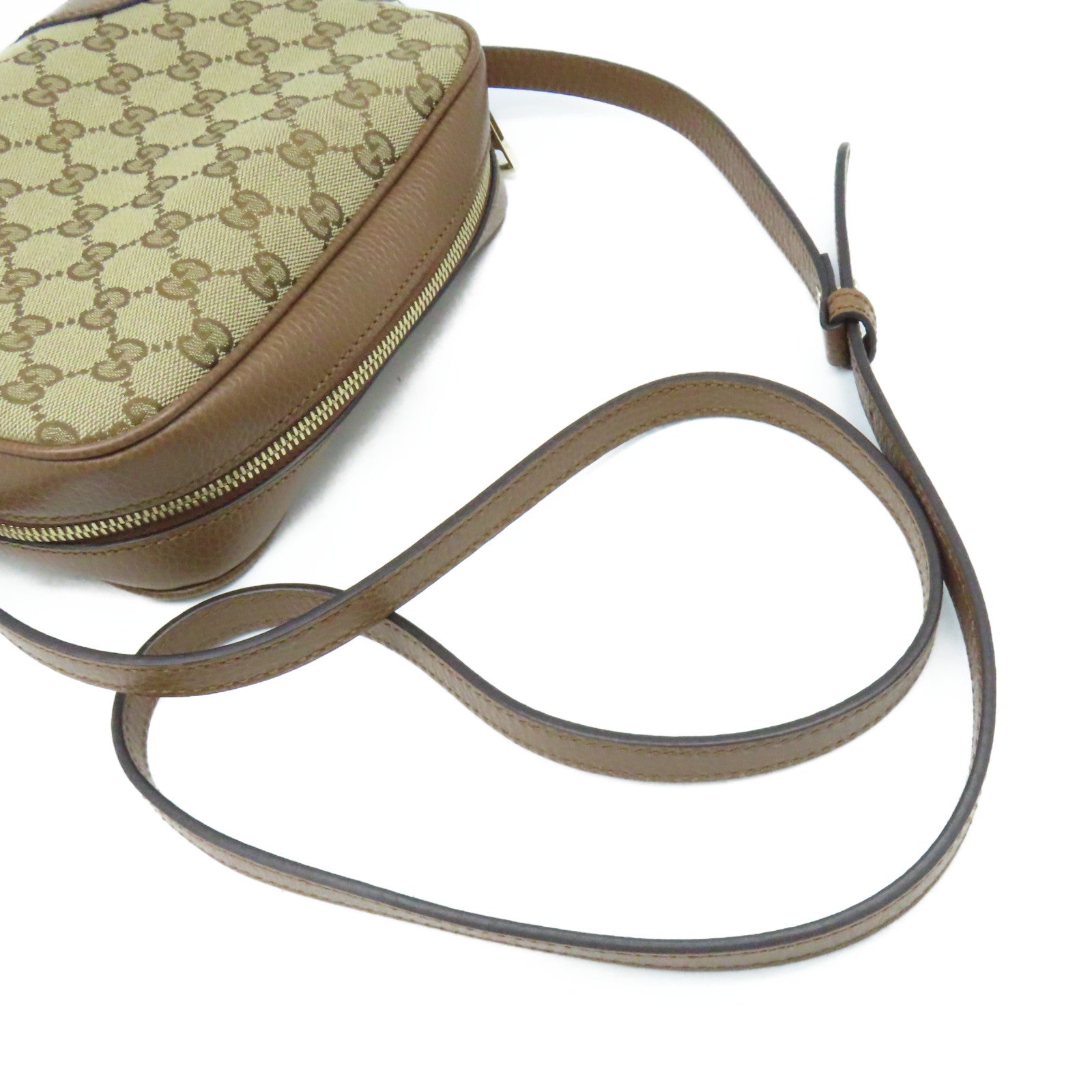 GUCCI GG帆布Shoulder Bag肩背袋啡色