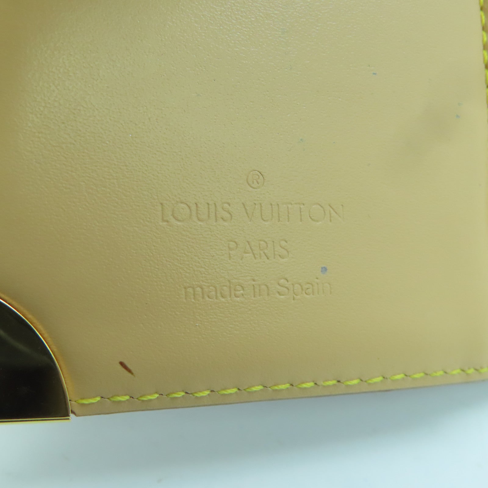 LOUIS VUITTON Monogram Multicolore Agende PM gold clasp memo pad color