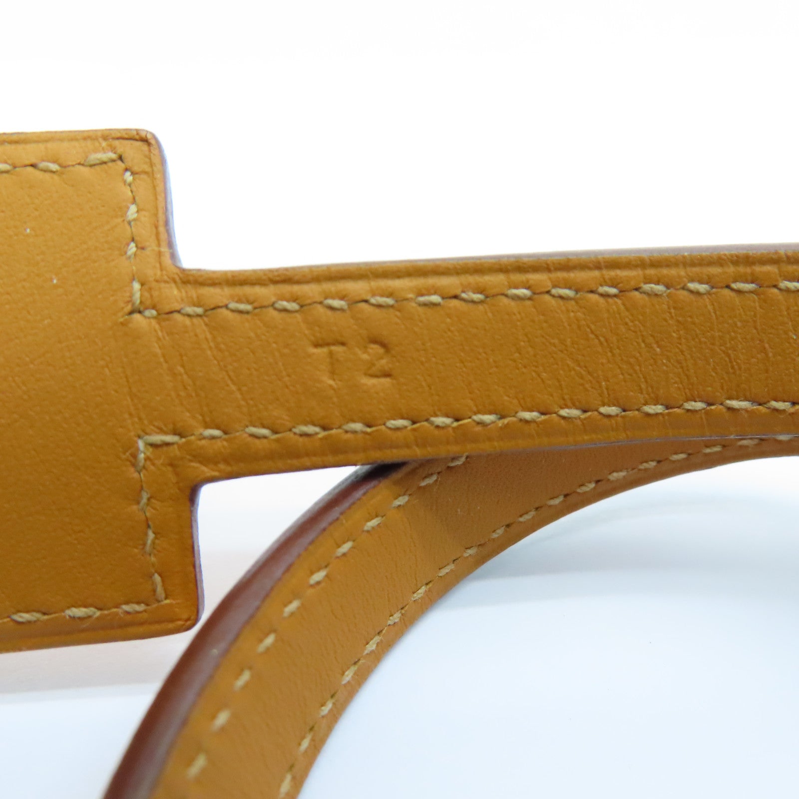 HERMES Swift Leather Jest Lag Double Tour Wrap Bracelet (T2) Bracelet Orange