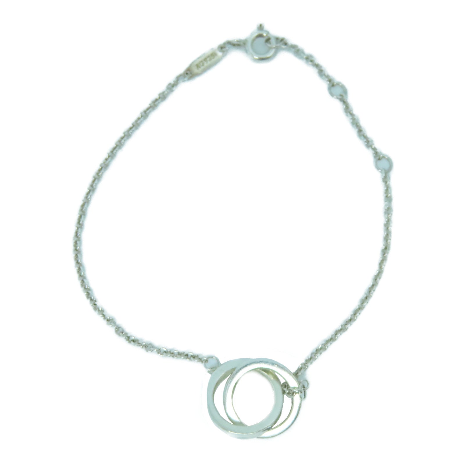 TIFFANY＆CO 925純銀1837 Interlocking Circle手鏈銀色