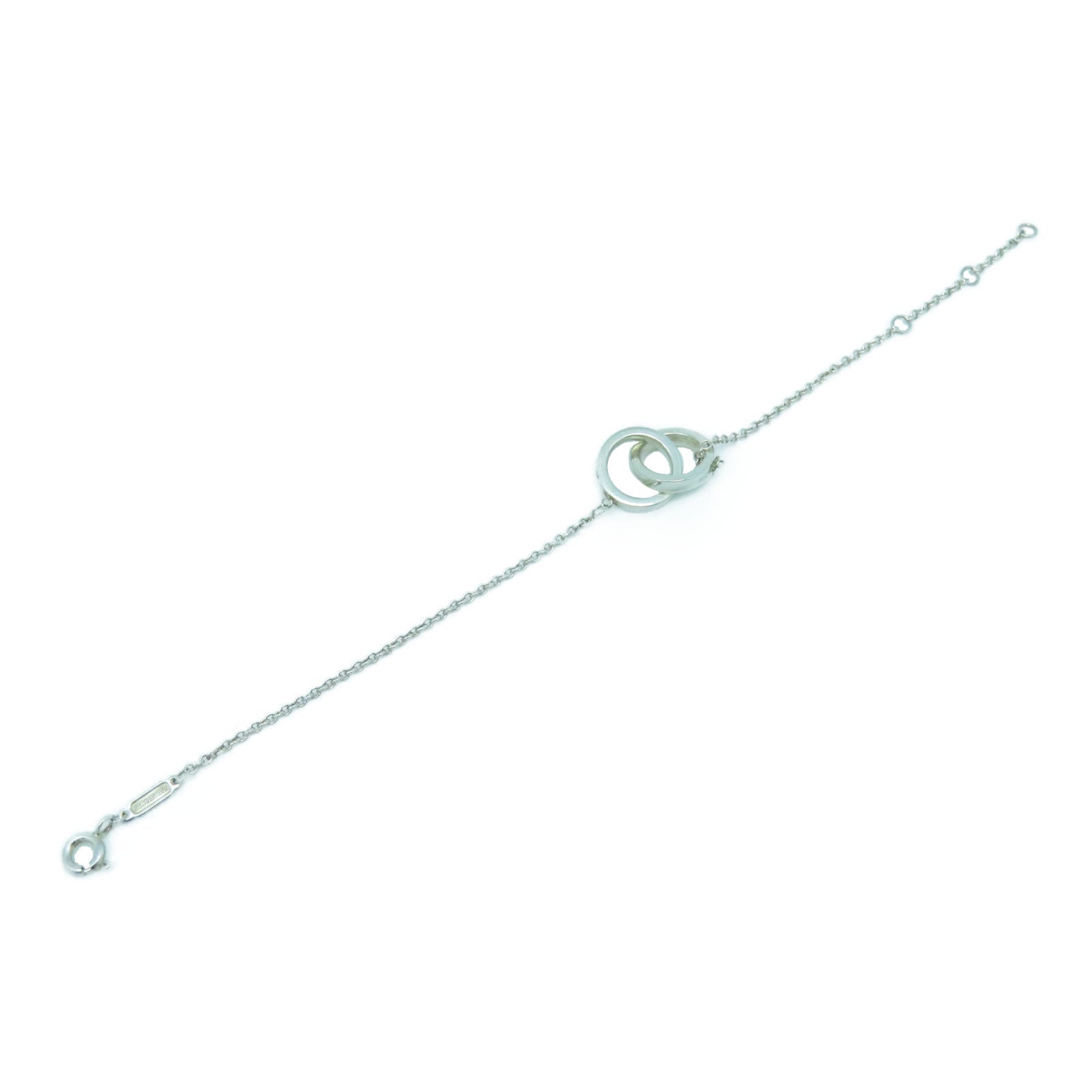 TIFFANY＆CO 925純銀1837 Interlocking Circle手鏈銀色