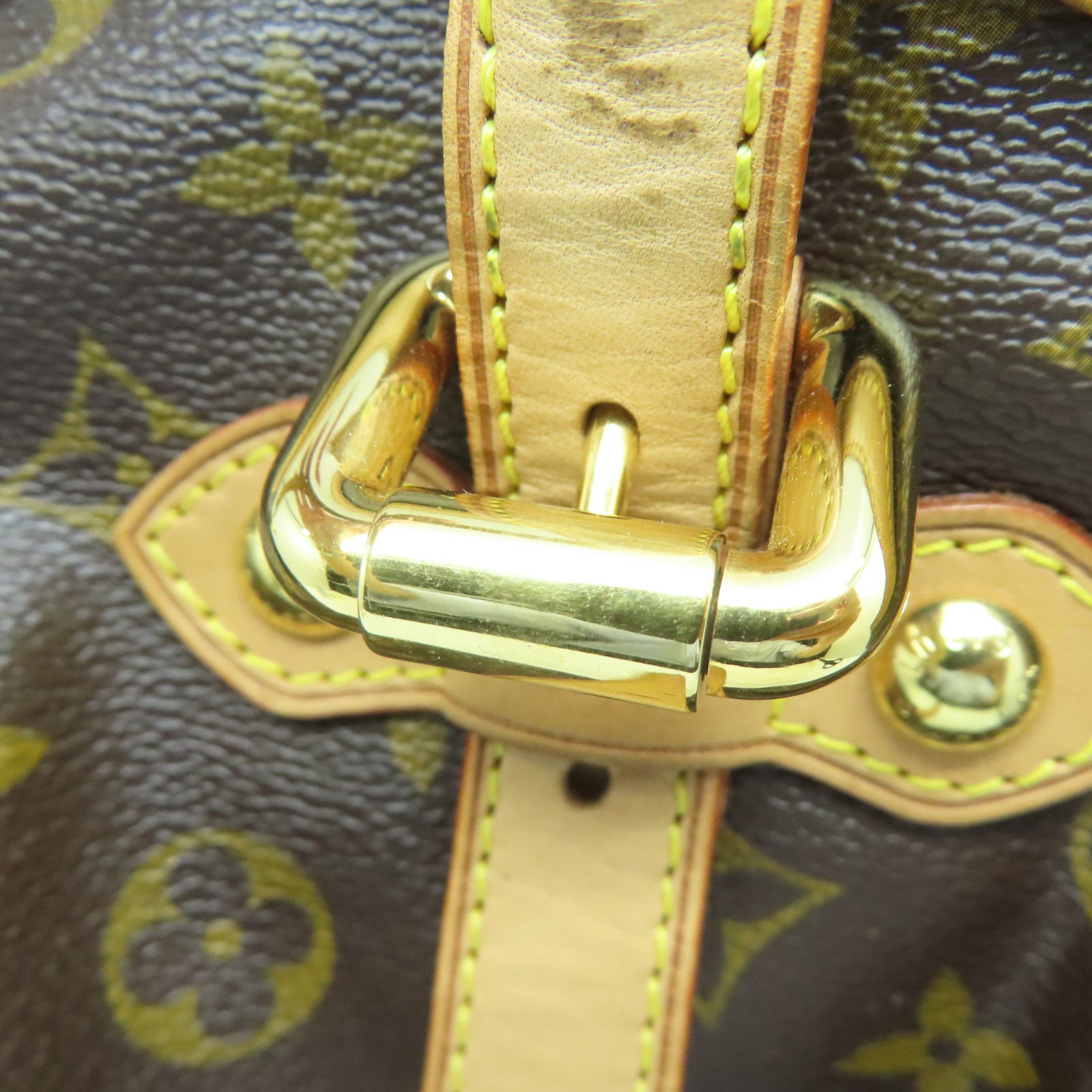 LOUIS VUITTON 【激減優惠】Monogram Tivoli GM金扣手挽袋棕色