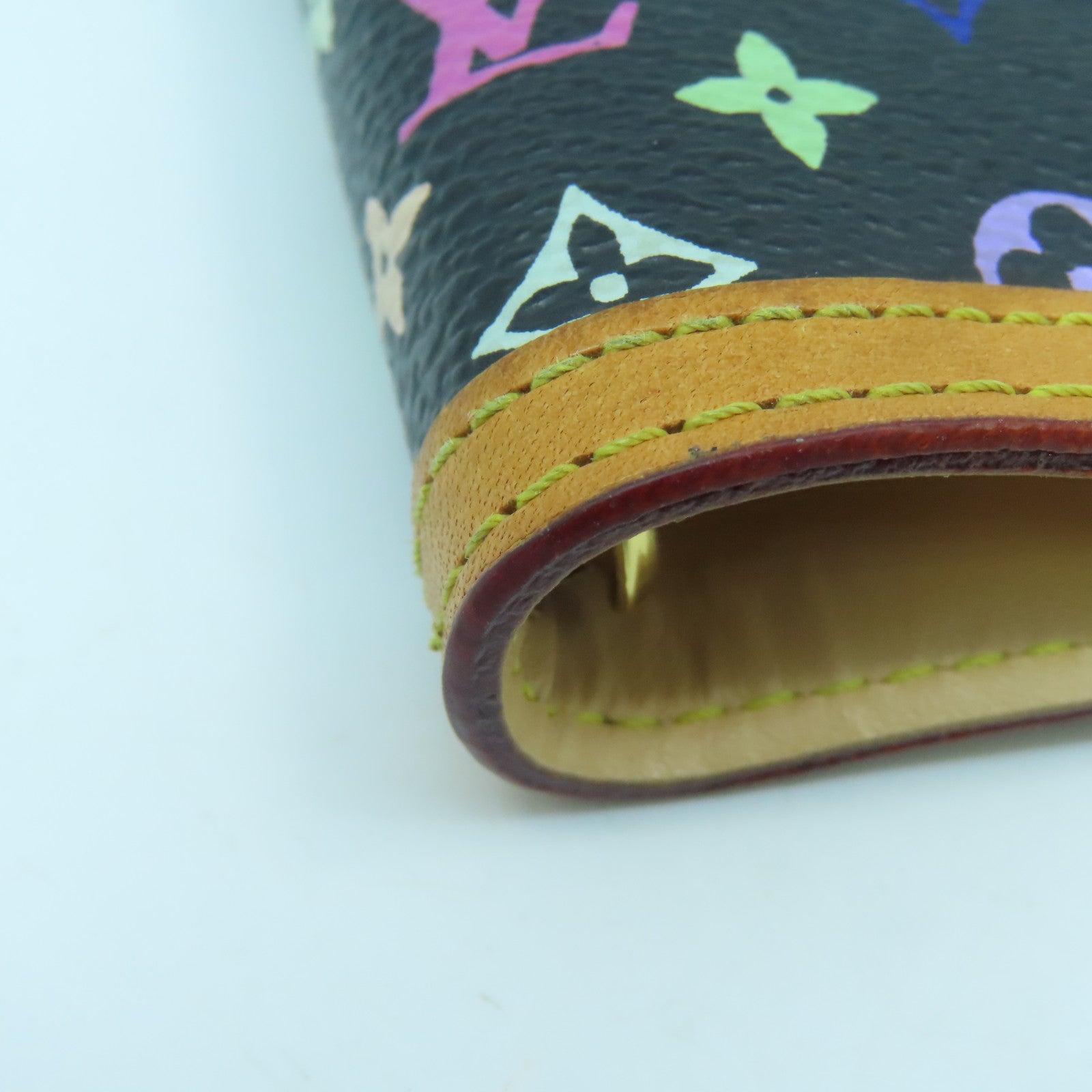 LOUIS VUITTON Monogram Multicolore Agende PM gold clasp memo pad color