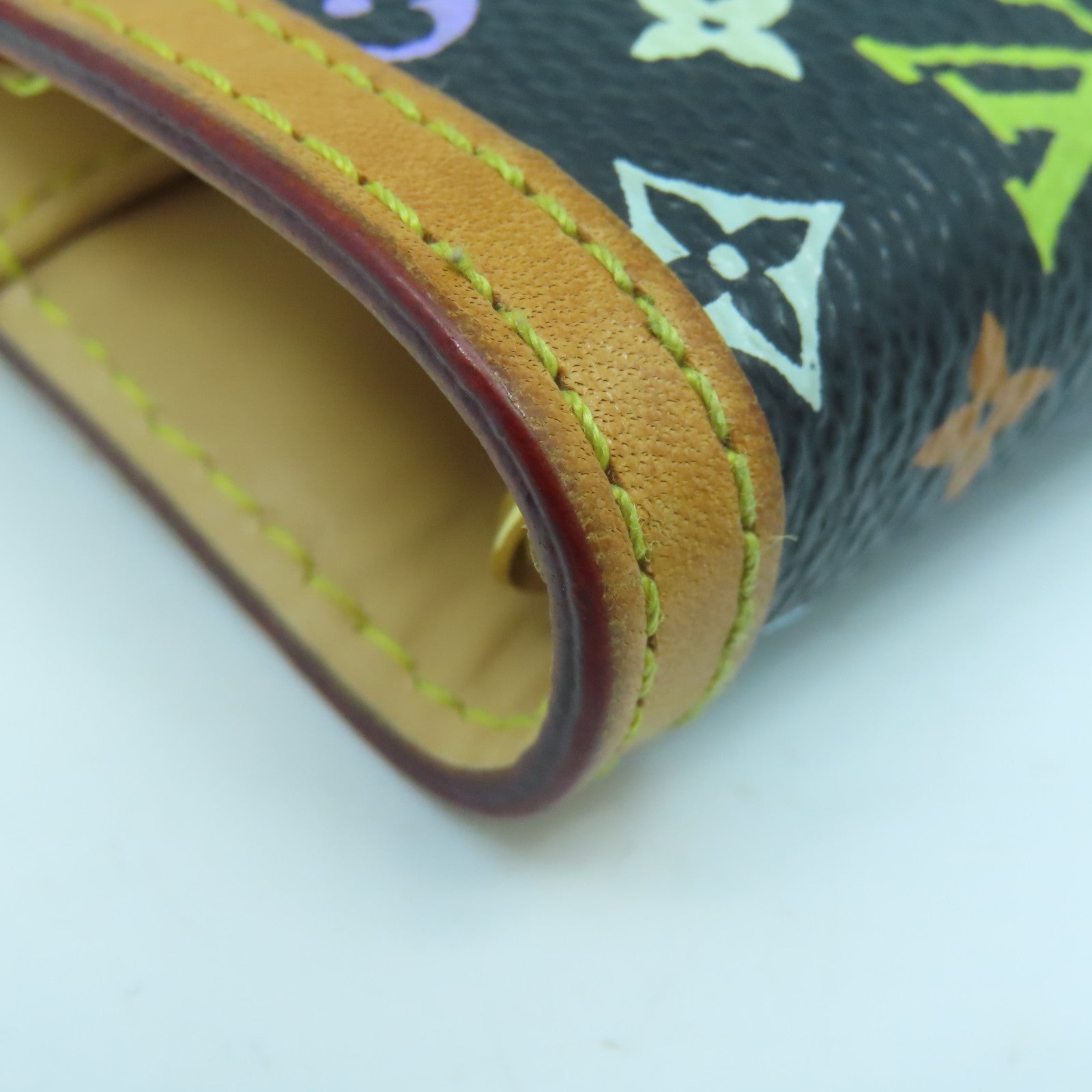 LOUIS VUITTON Monogram Multicolore Agende PM gold clasp memo pad color