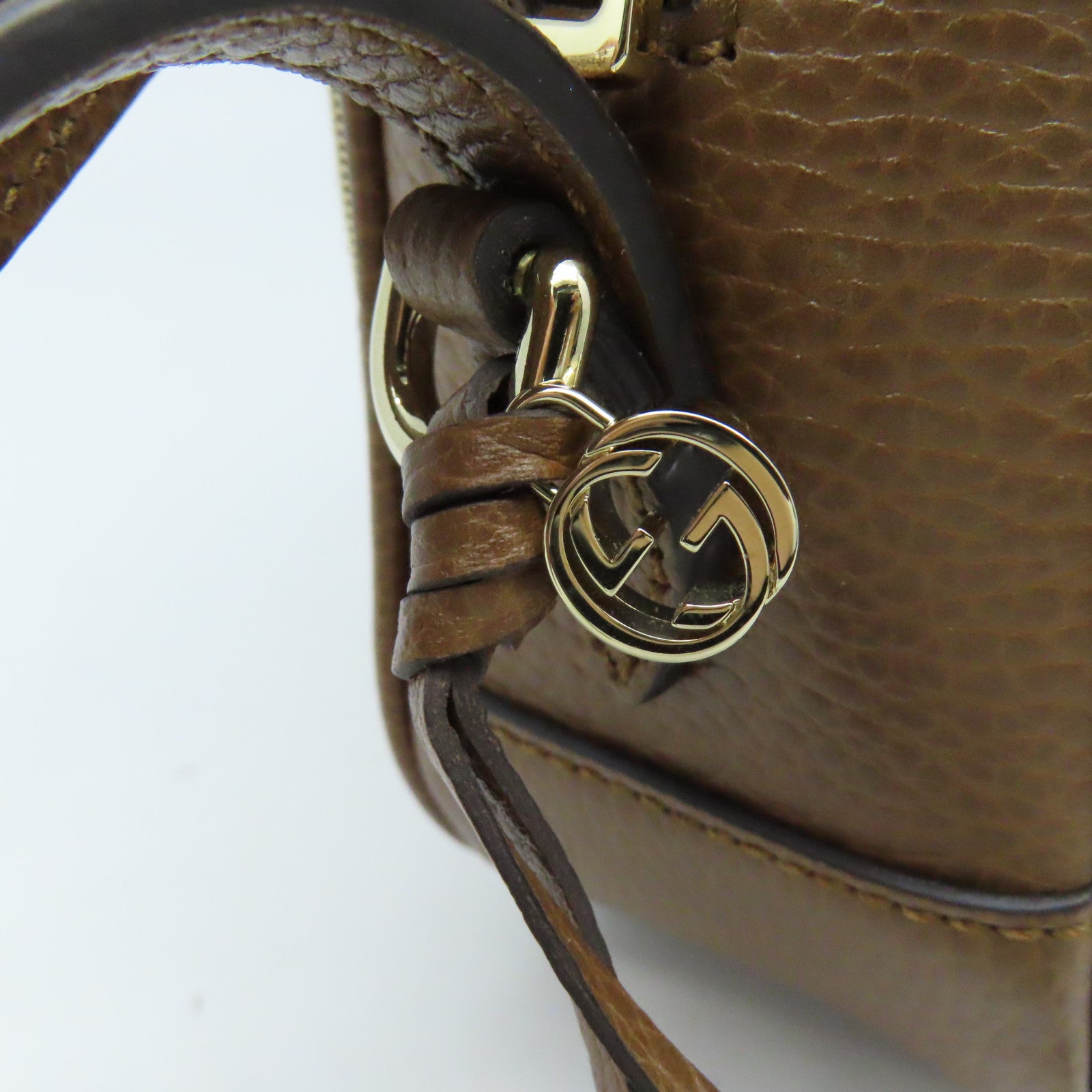 GUCCI GG帆布Shoulder Bag肩背袋啡色