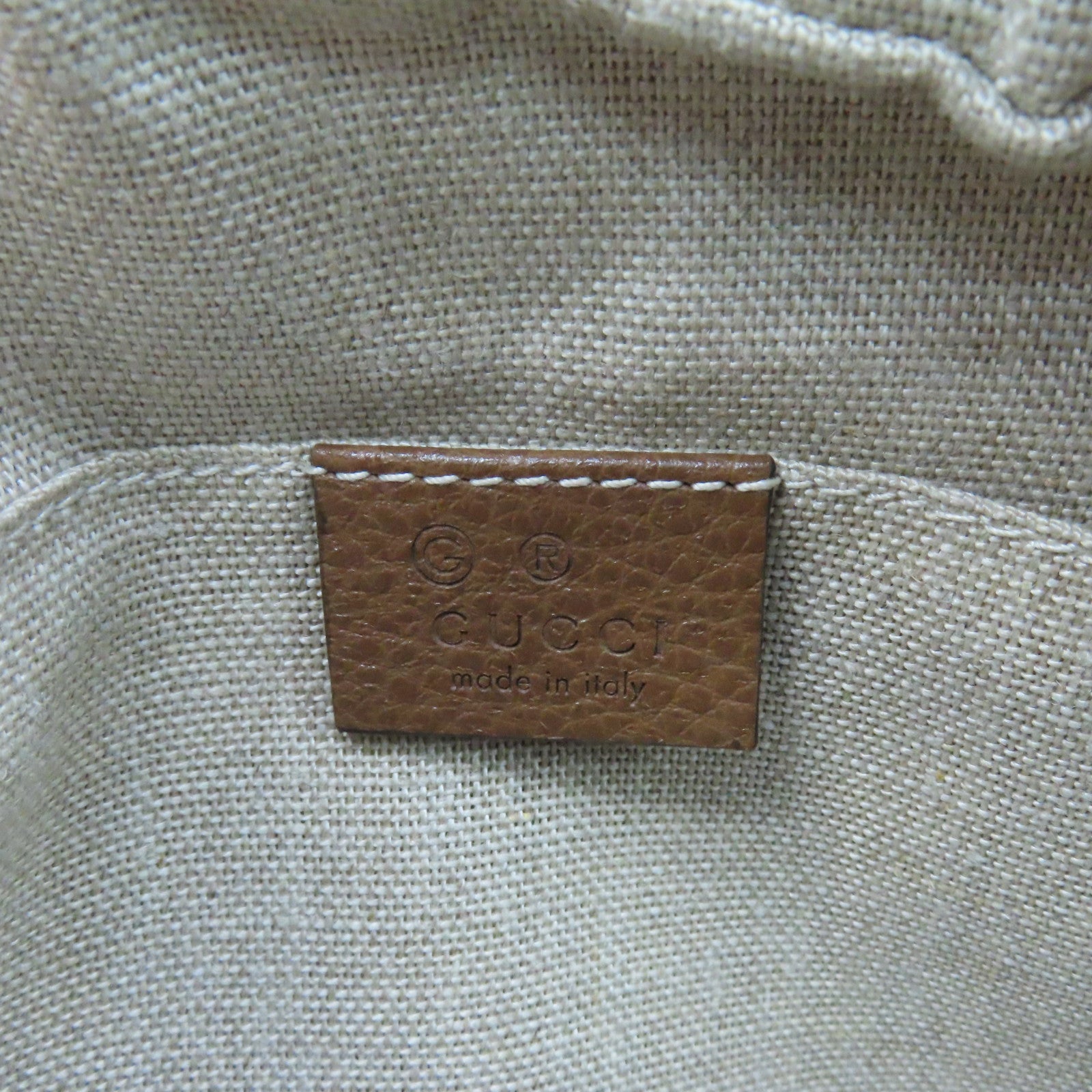 GUCCI GG帆布Shoulder Bag肩背袋啡色