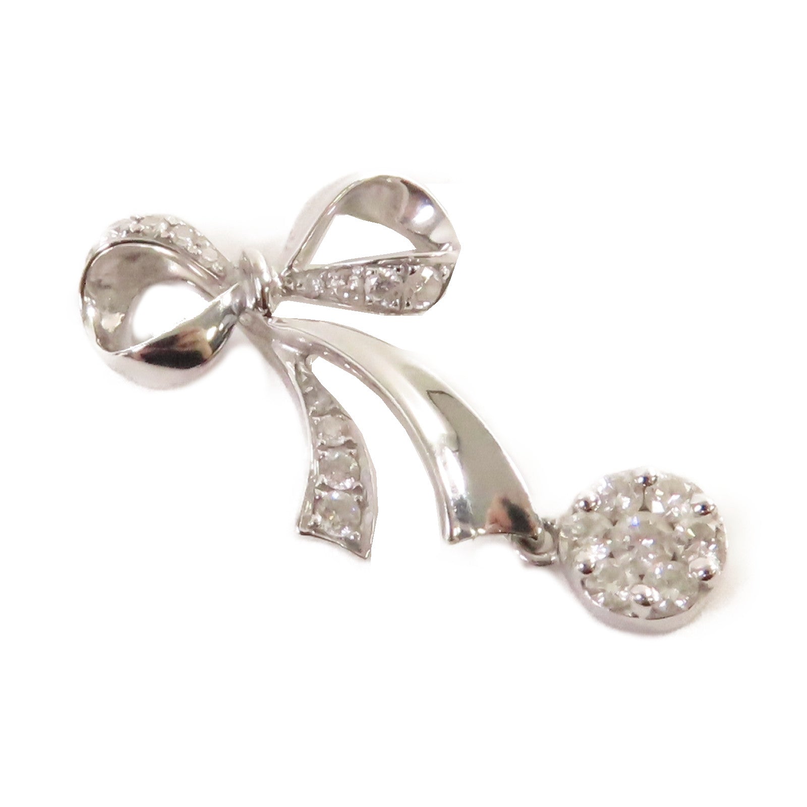 JEWELRY 18K白金/0.260ct鑽石Diamond Pendant Top吊墜頭扣