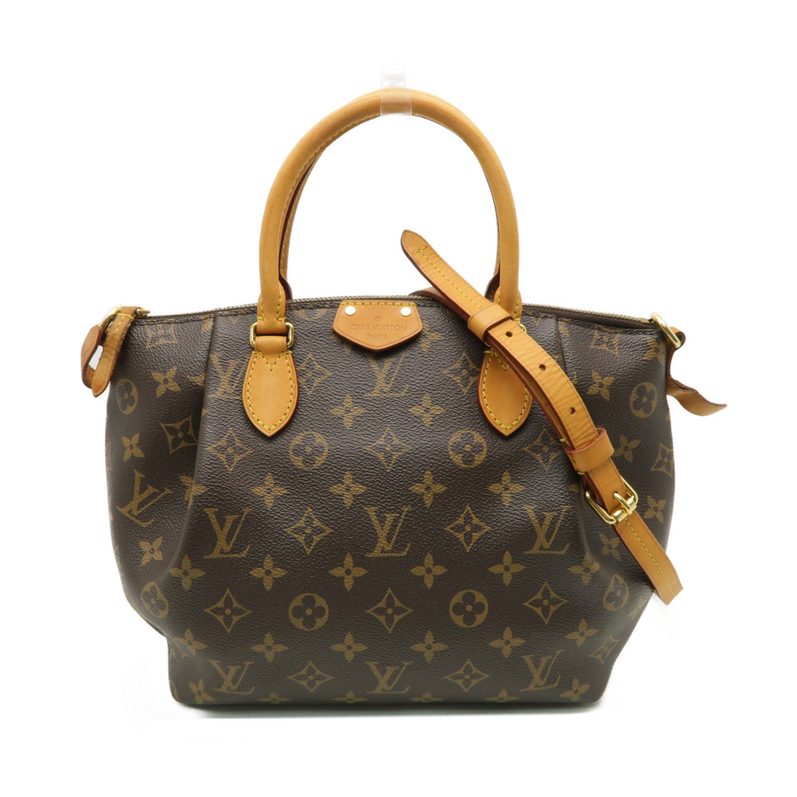 LOUIS VUITTON Monogram Turenne PM金扣手挽肩背兩用袋啡色