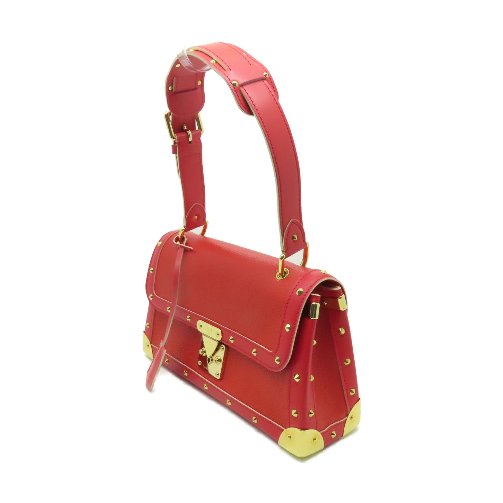 LOUIS VUITTON 牛皮皮革L'Aimable金扣肩背袋紅色