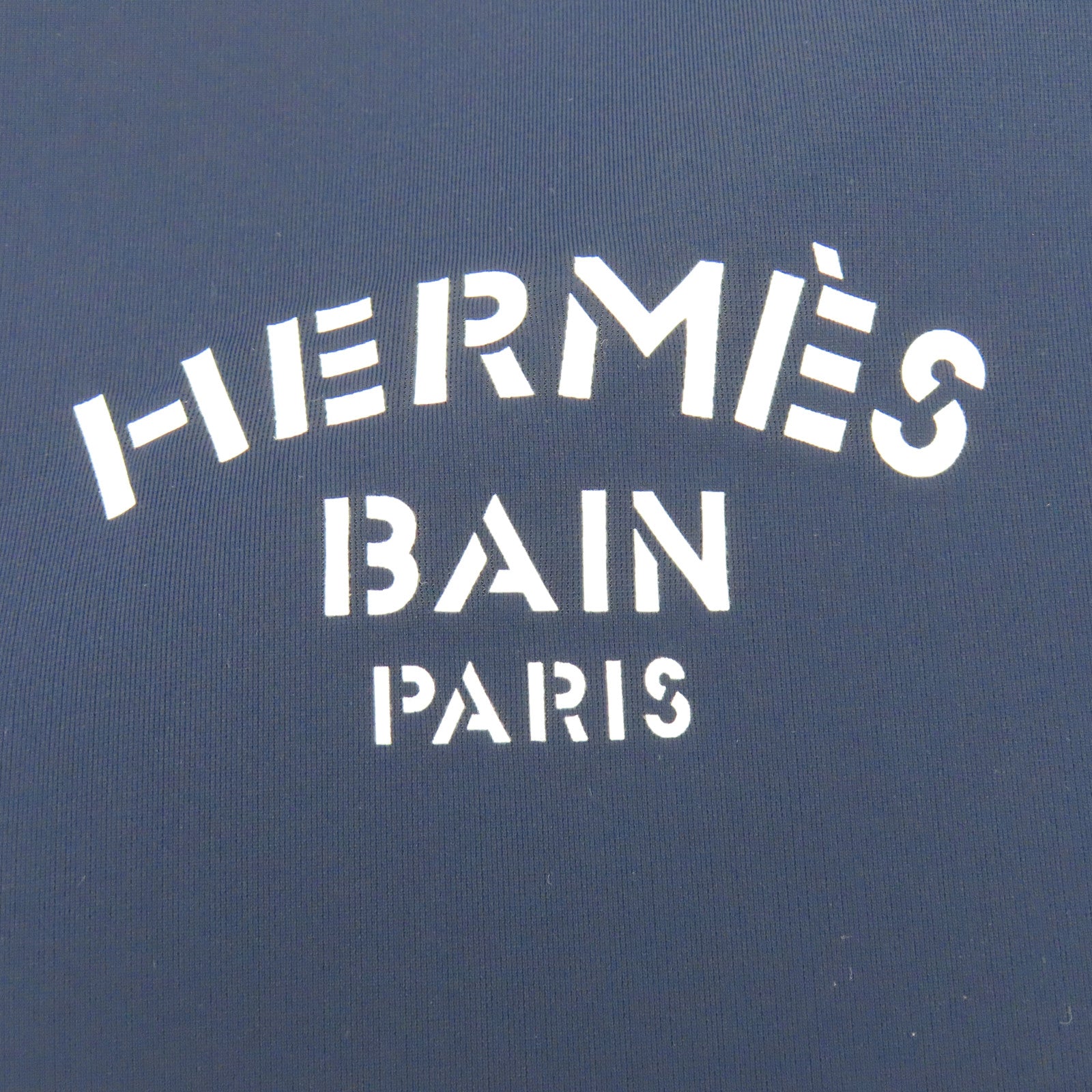 HERMES 聚酯纖維Neobain Pouch黑扣小袋海軍藍色