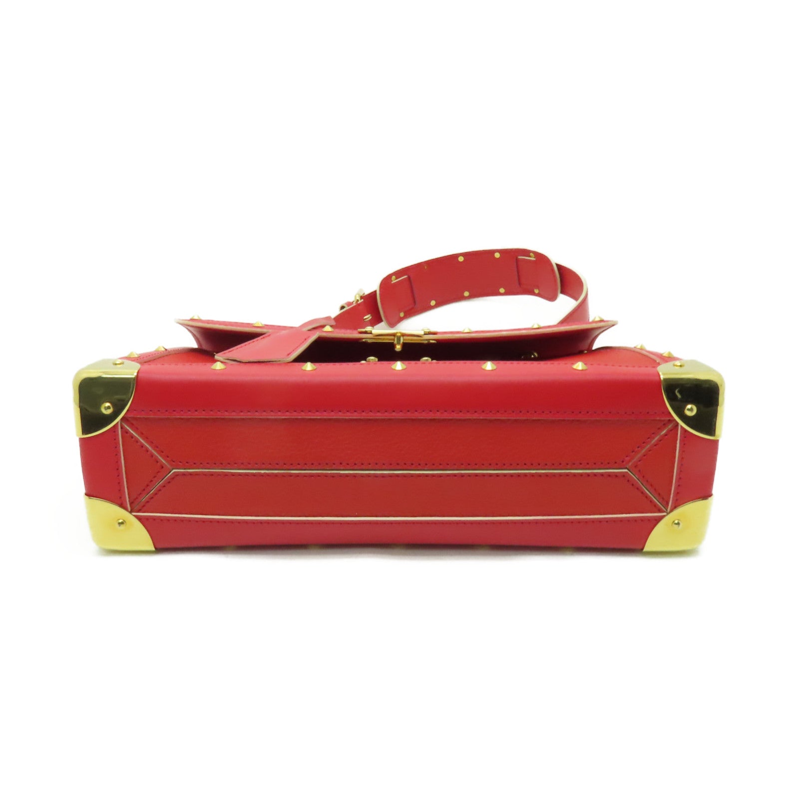 LOUIS VUITTON 牛皮皮革L'Aimable金扣肩背袋紅色