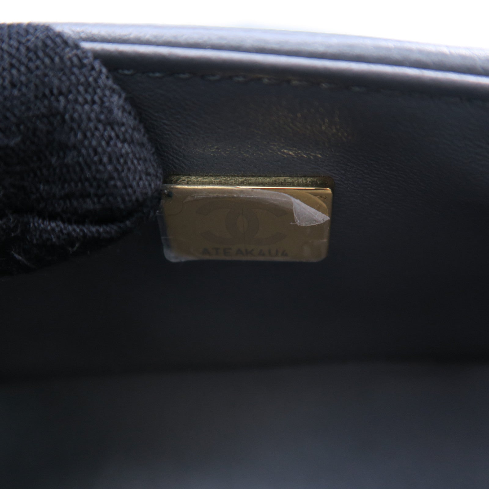 CHANEL 菱格牛皮皮革Mini Boy金扣鏈帶肩背袋灰色